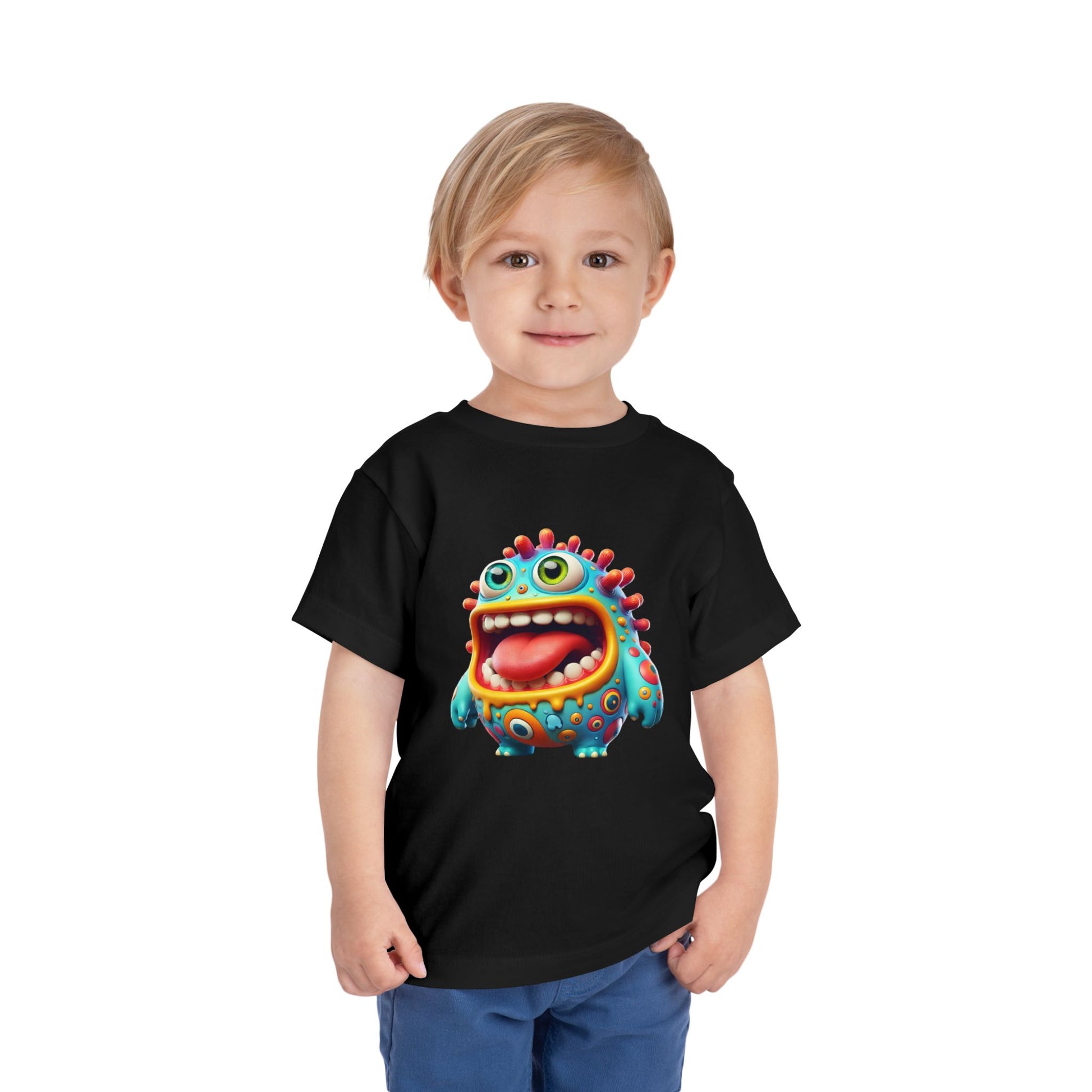 Colorful Toddler Tee with Fun Monster Design