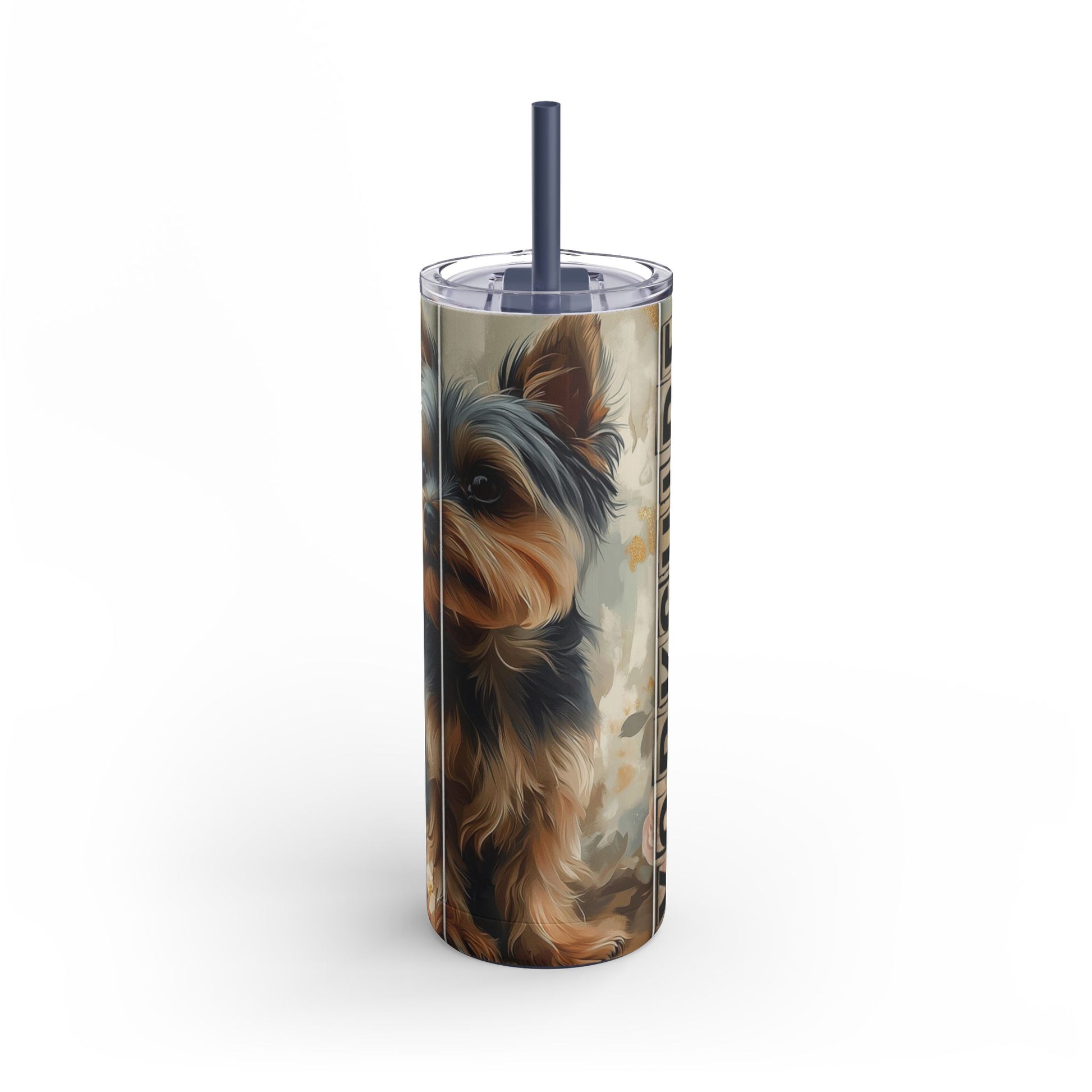 Yorkie Love Skinny Tumbler, 20oz