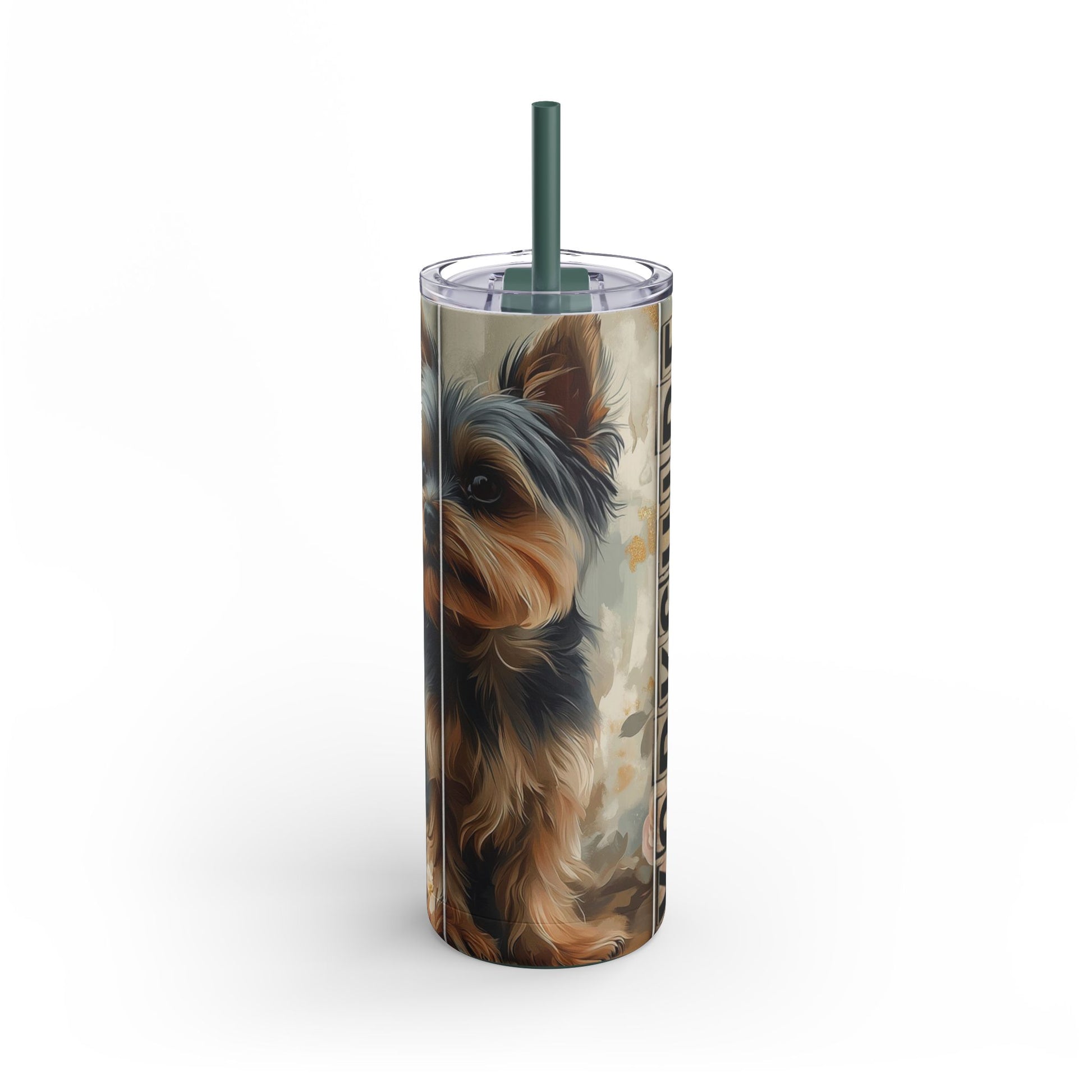Yorkie Love Skinny Tumbler, 20oz