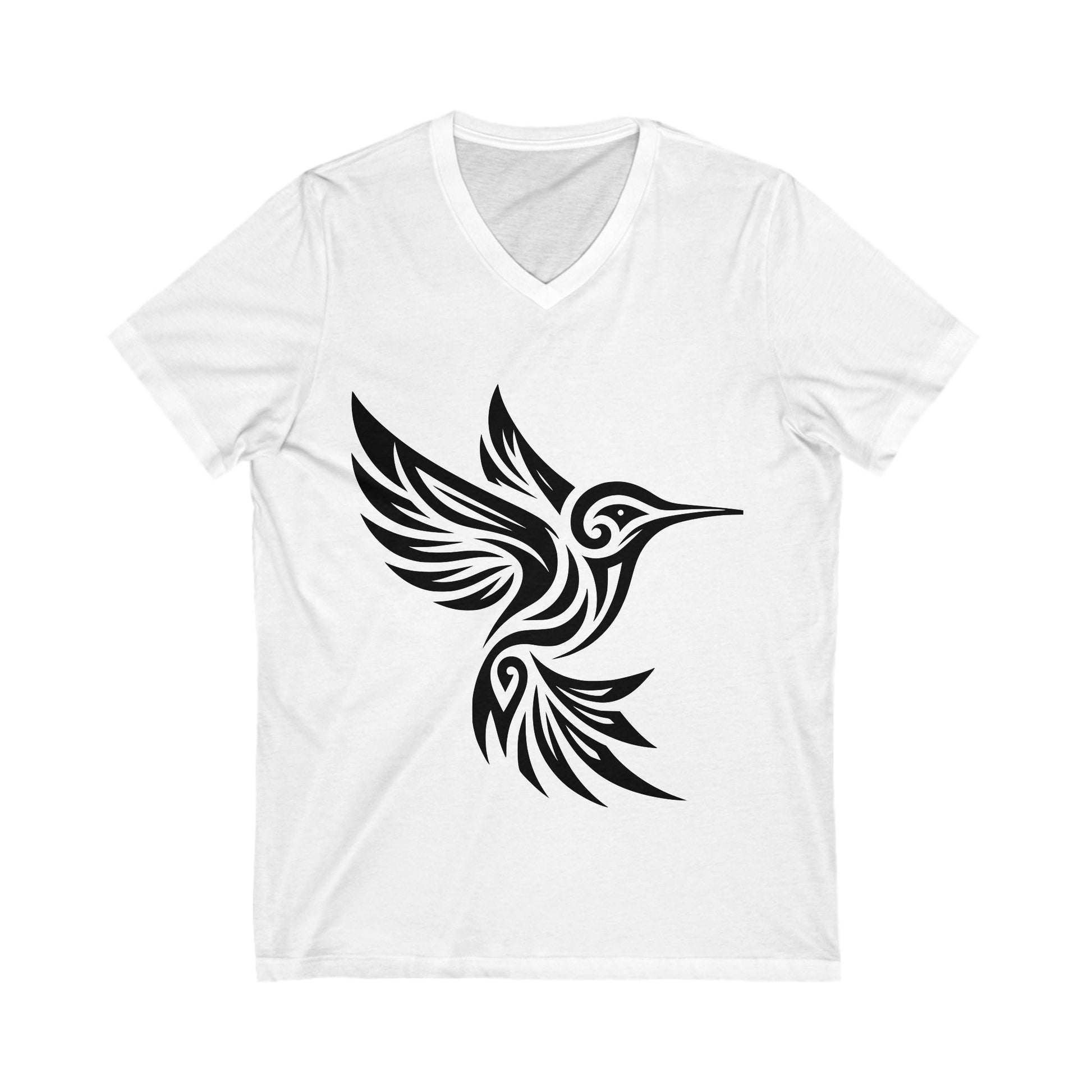 Tribal Hummingbird V Neck
