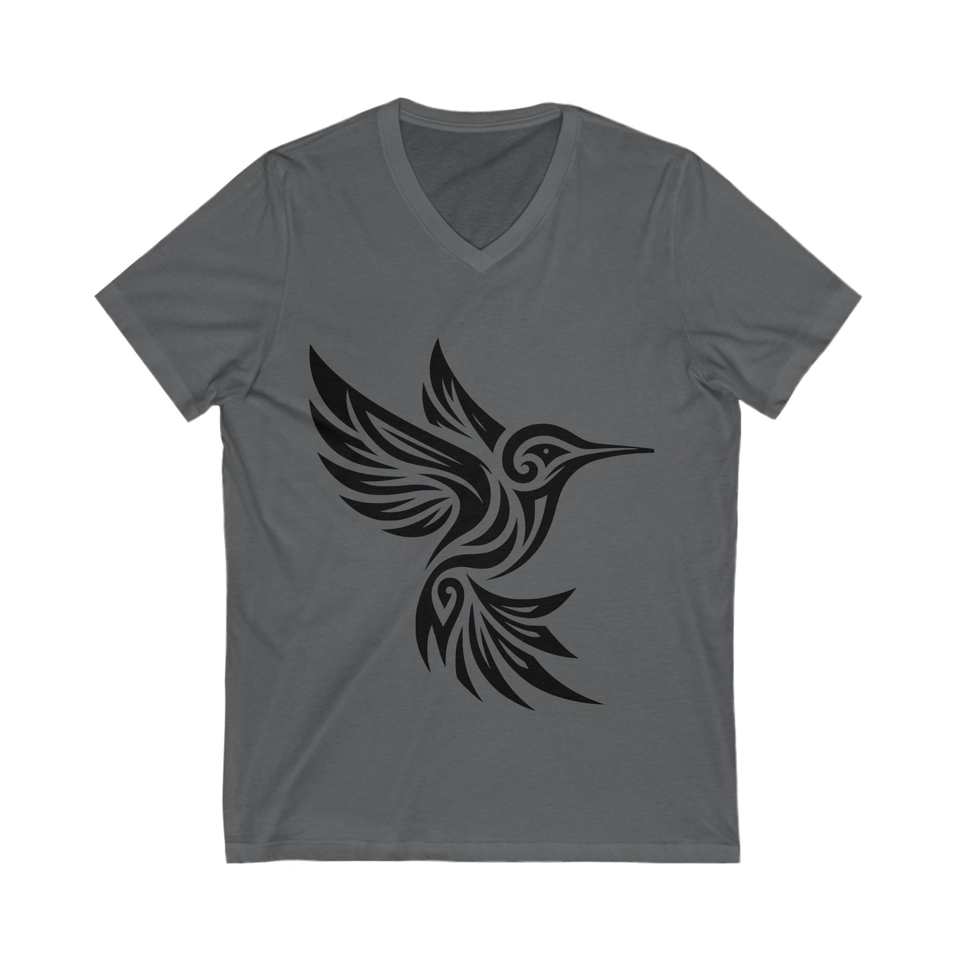 Tribal Hummingbird V Neck