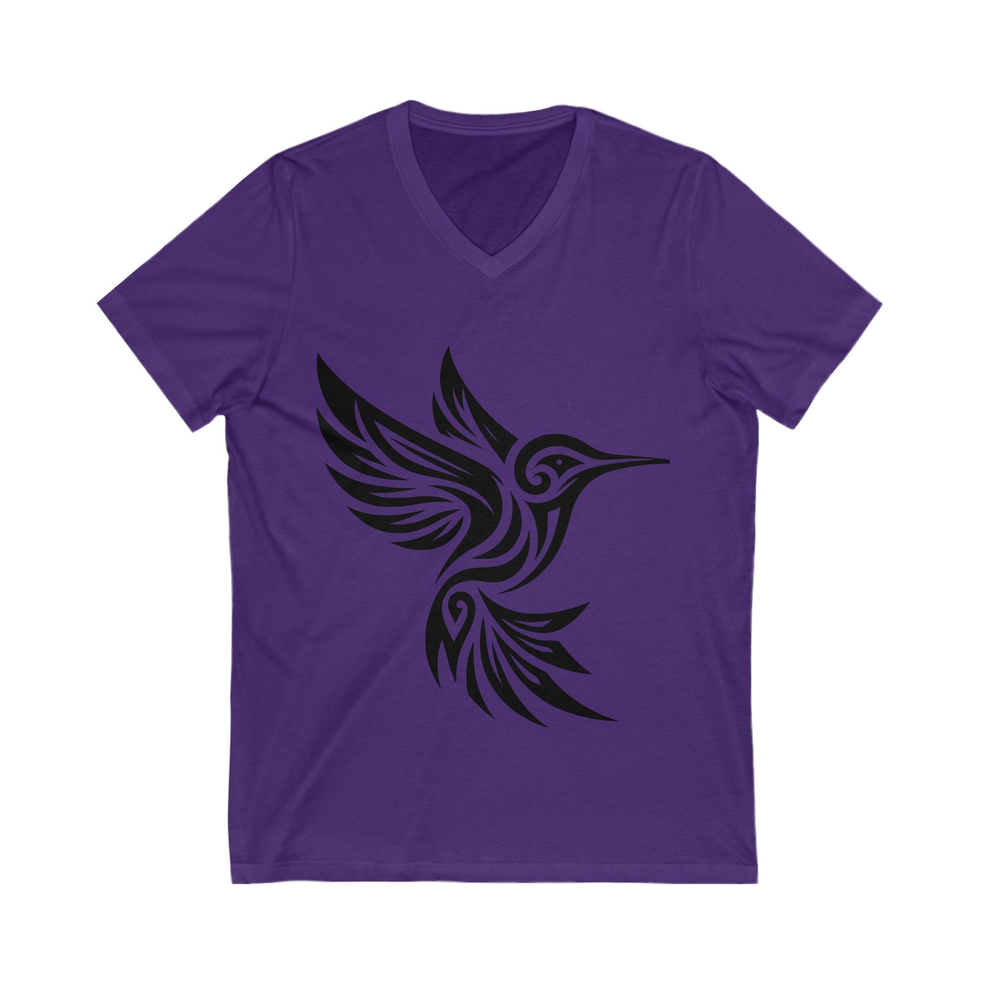 Tribal Hummingbird V Neck