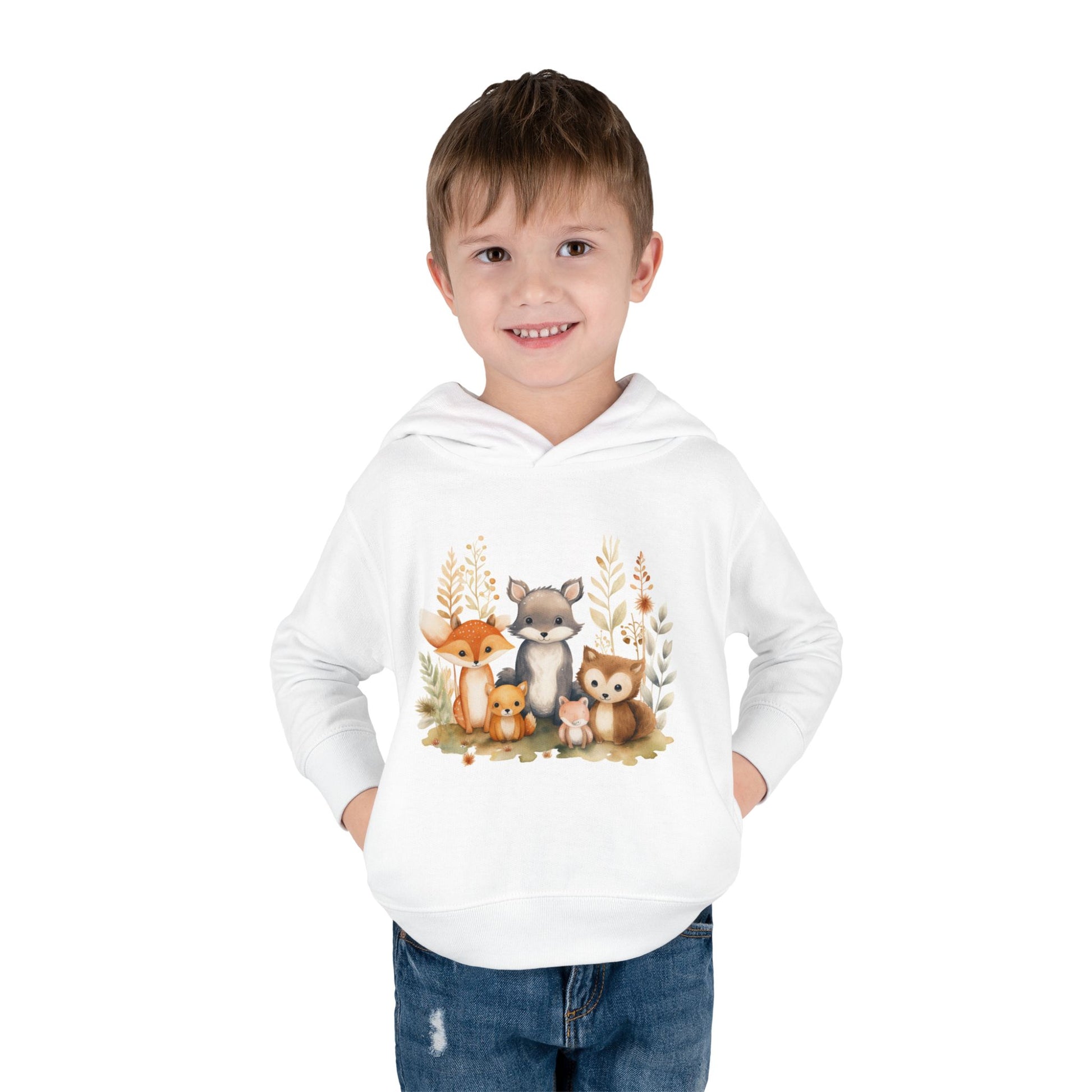 Whimsical Animal Toddler Hoodie
