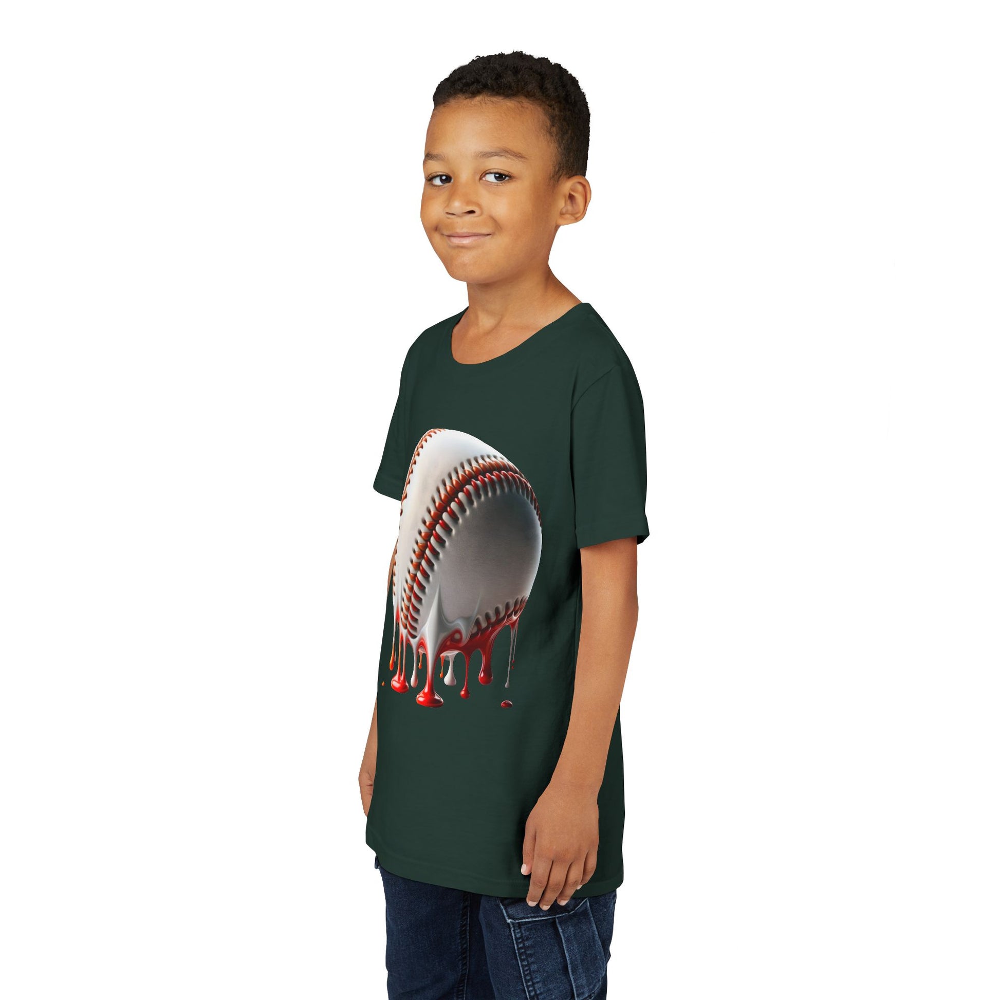 Youth Baseball Inspired Dripping Tee