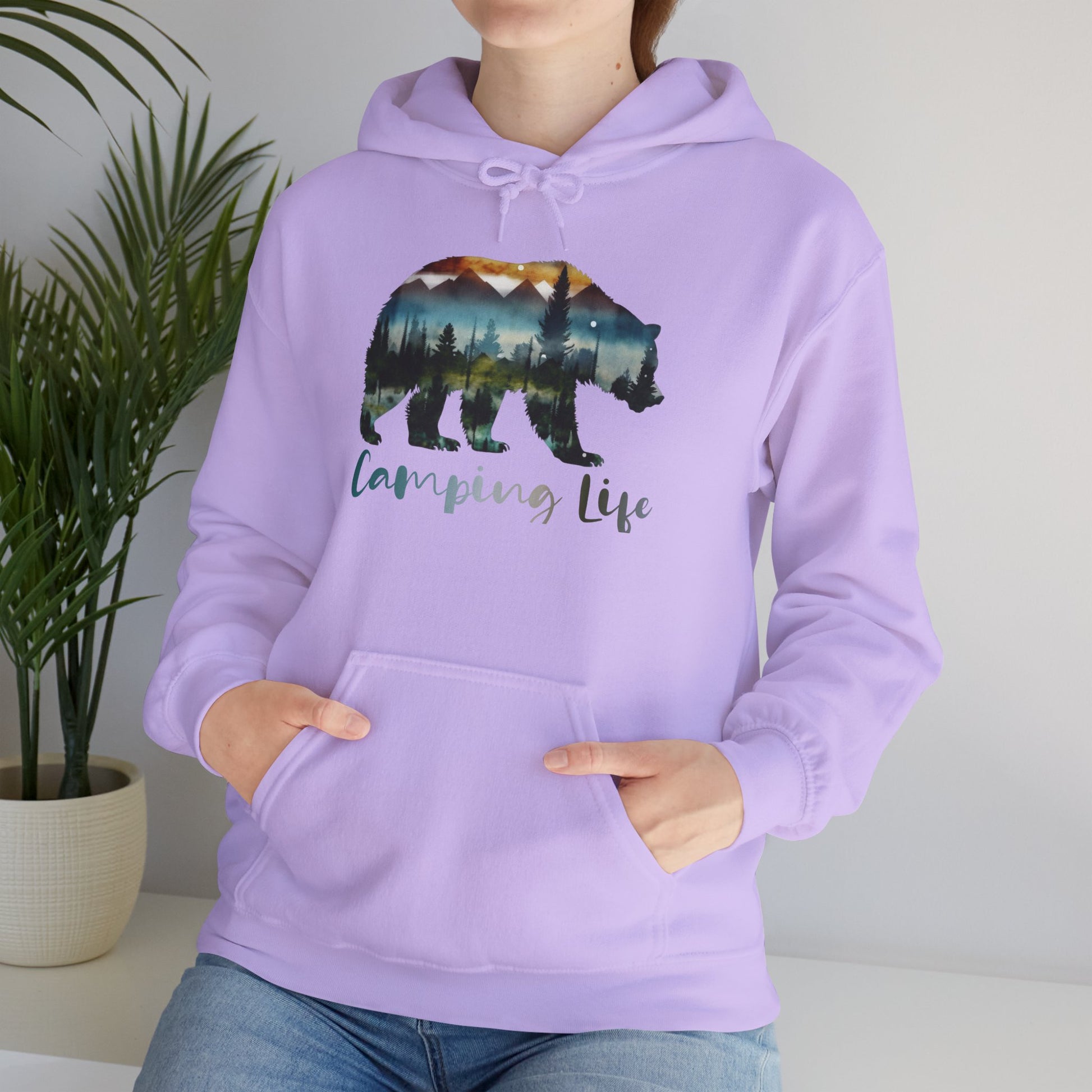 Camping Life Bear Hoodie