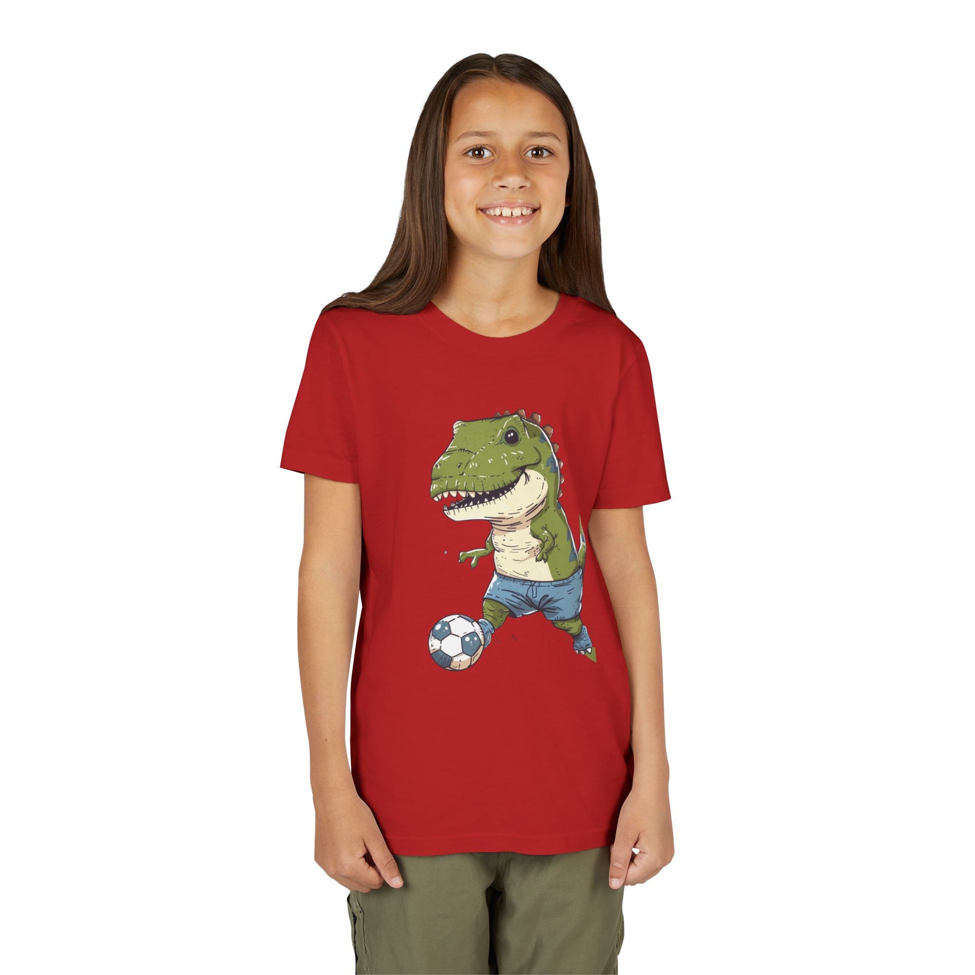 Dinosaur Soccer Youth Tee