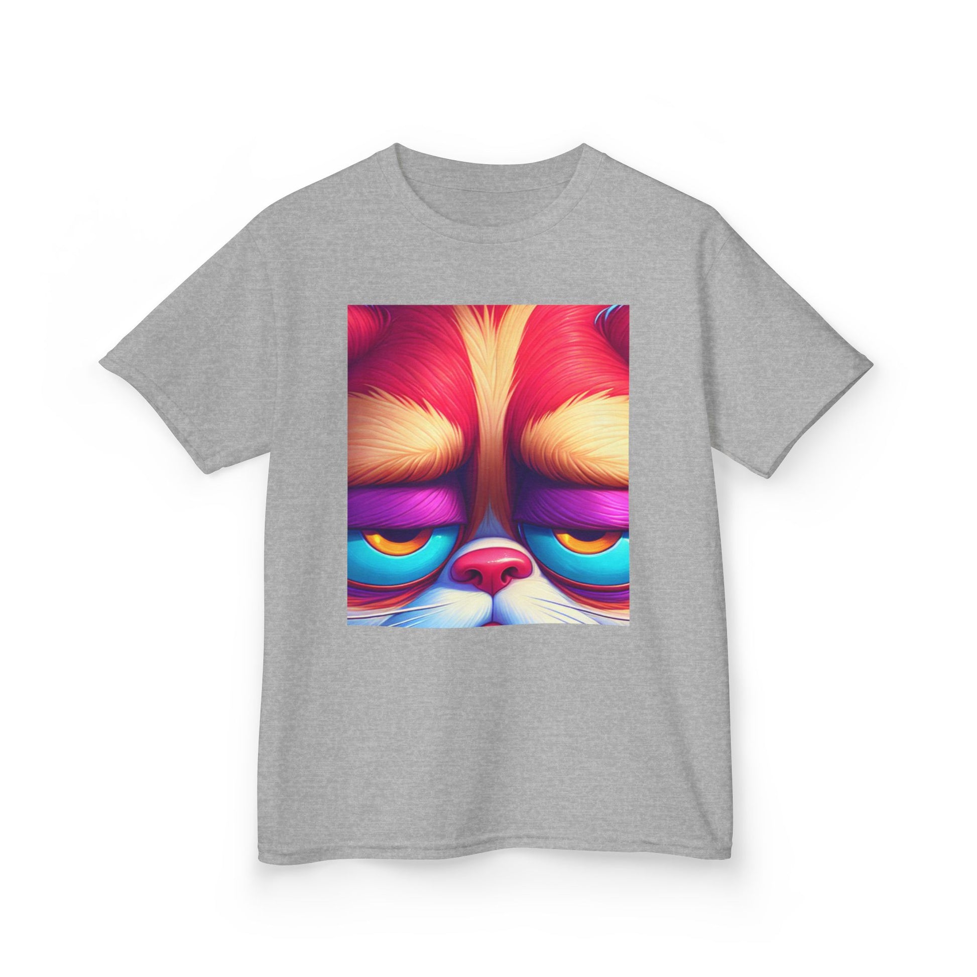 Colorful Grumpy Cat Kids Tee