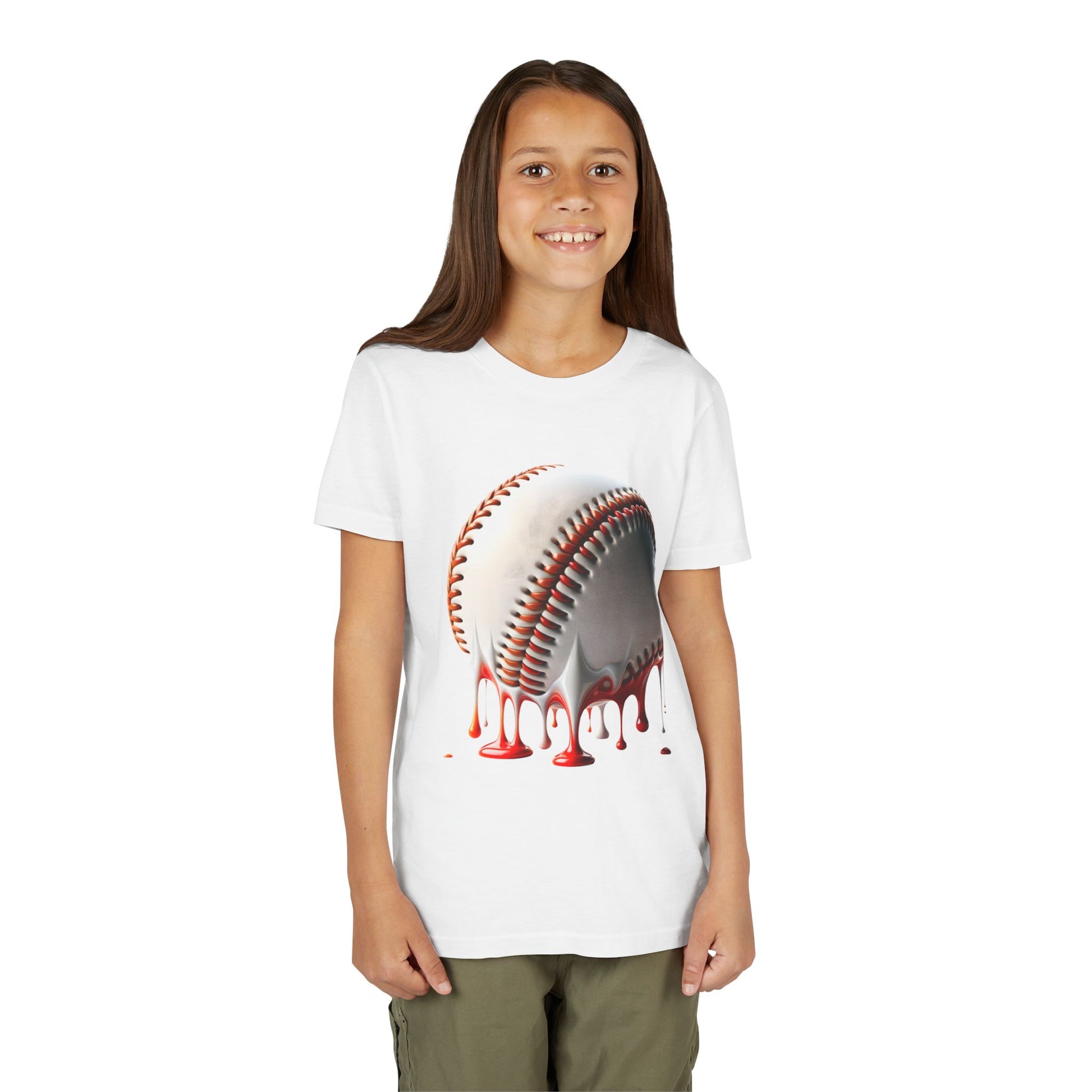 Youth Baseball Inspired Dripping Tee
