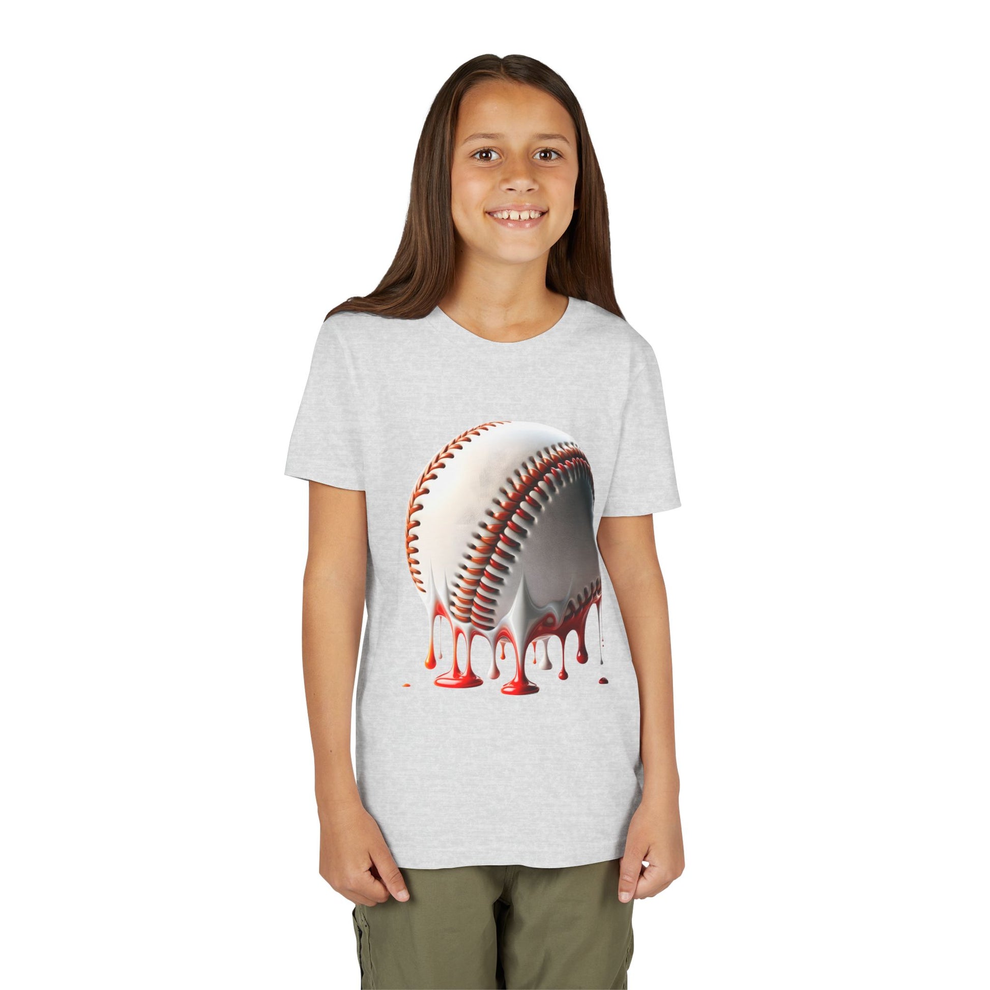 Youth Baseball Inspired Dripping Tee