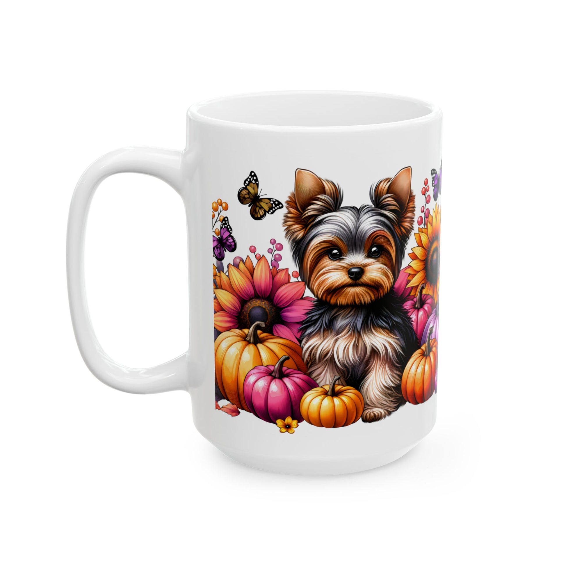 Autumn-Inspired Yorkie Lover's Mug