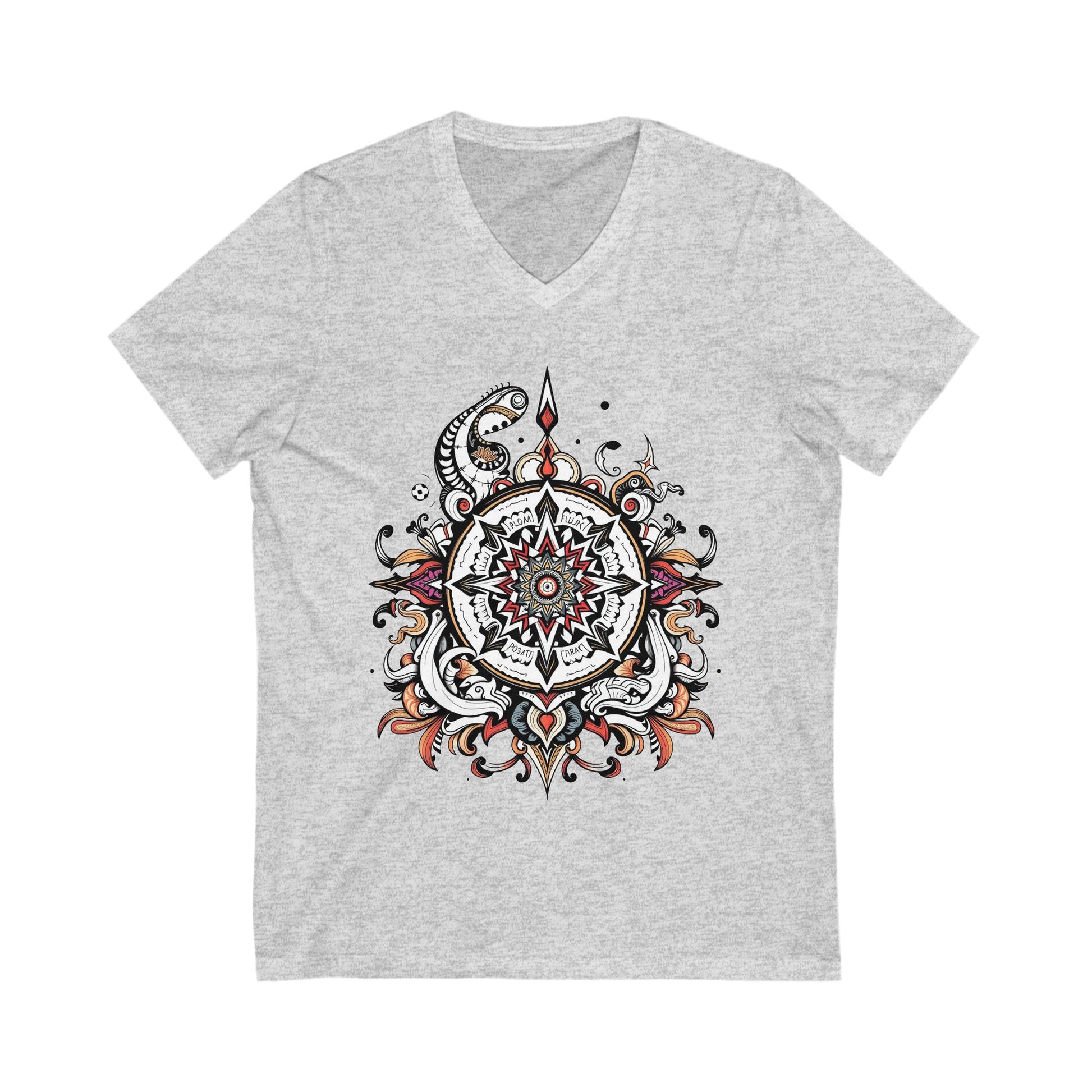 Colorful Mandala V-Neck