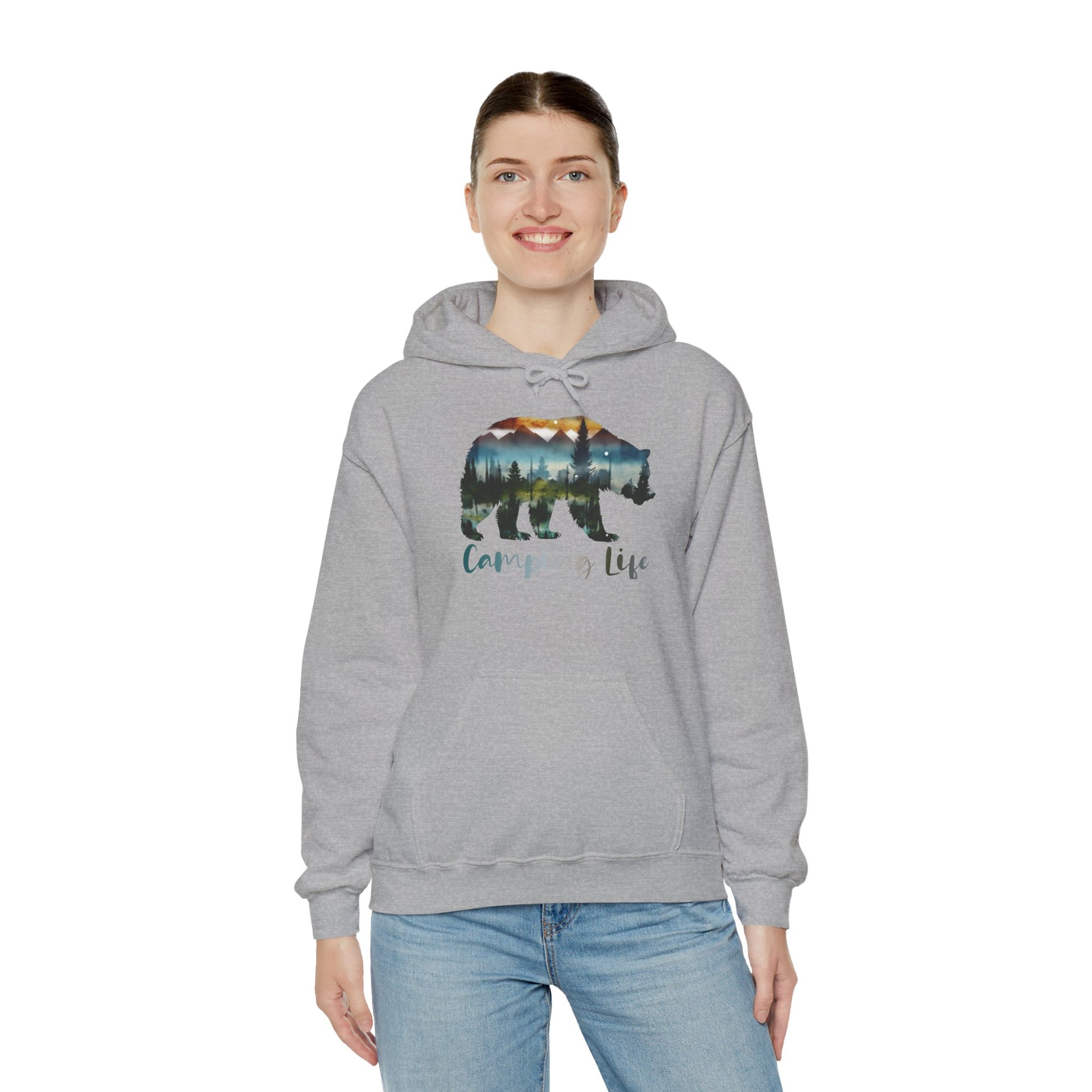 Camping Life Bear Hoodie