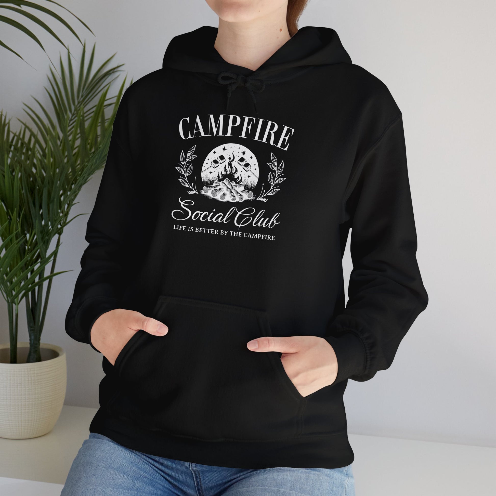Campfire Social Club Hoodie – Life’s Better Around the Flames