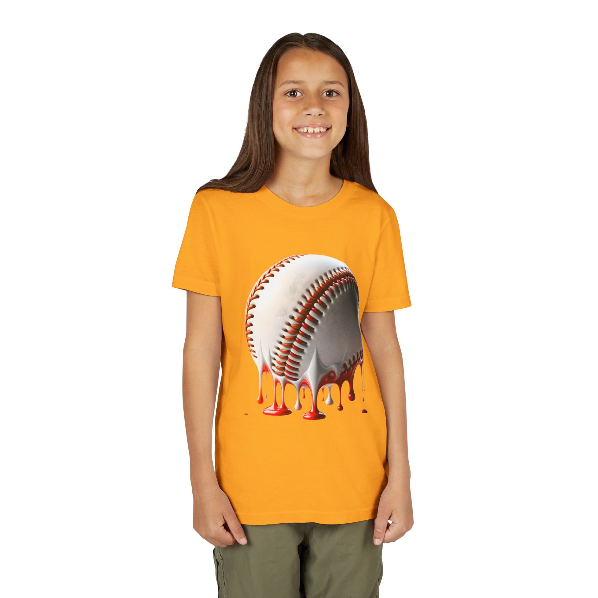 Youth Baseball Inspired Dripping Tee