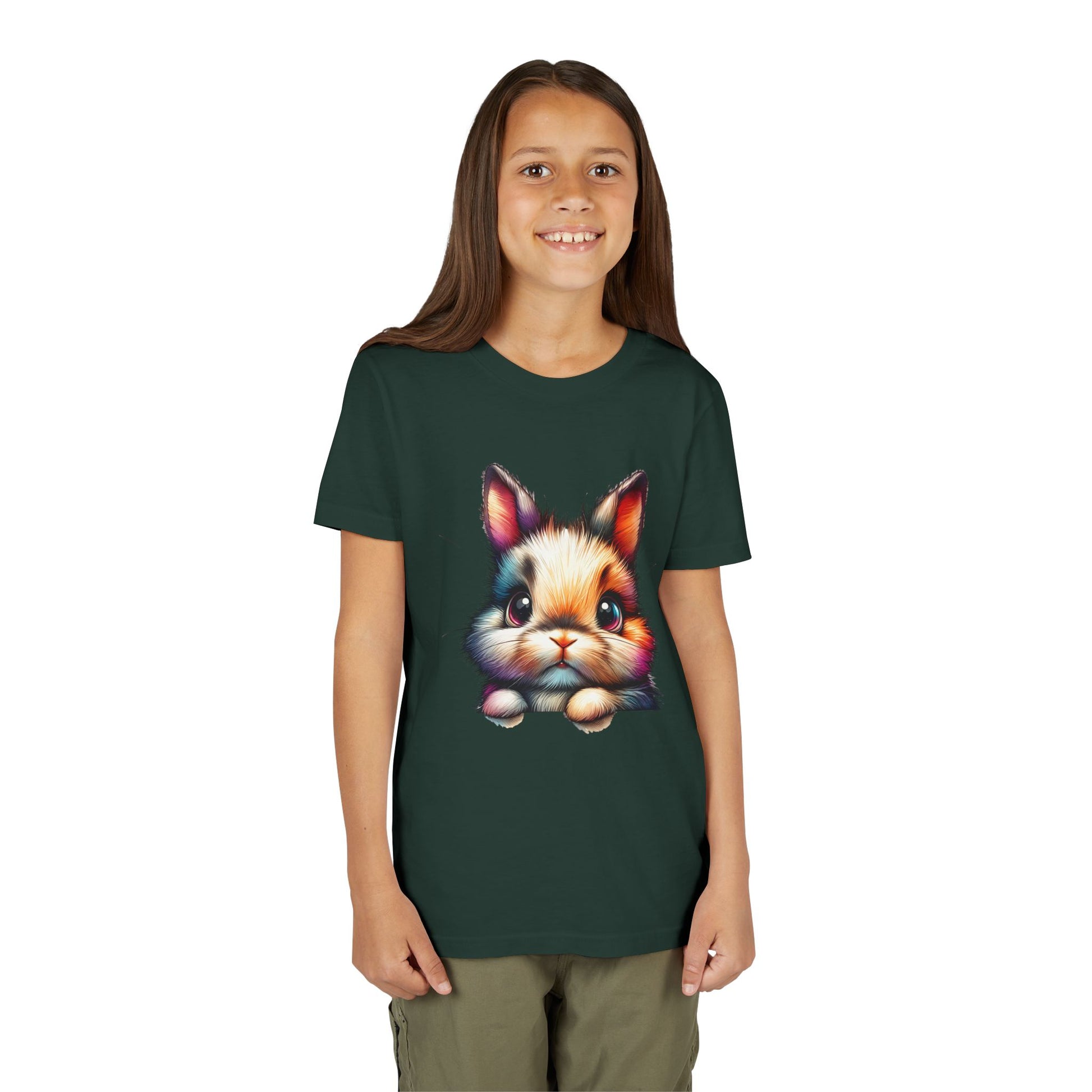 Colorful Bunny Youth Short Sleeve Tee