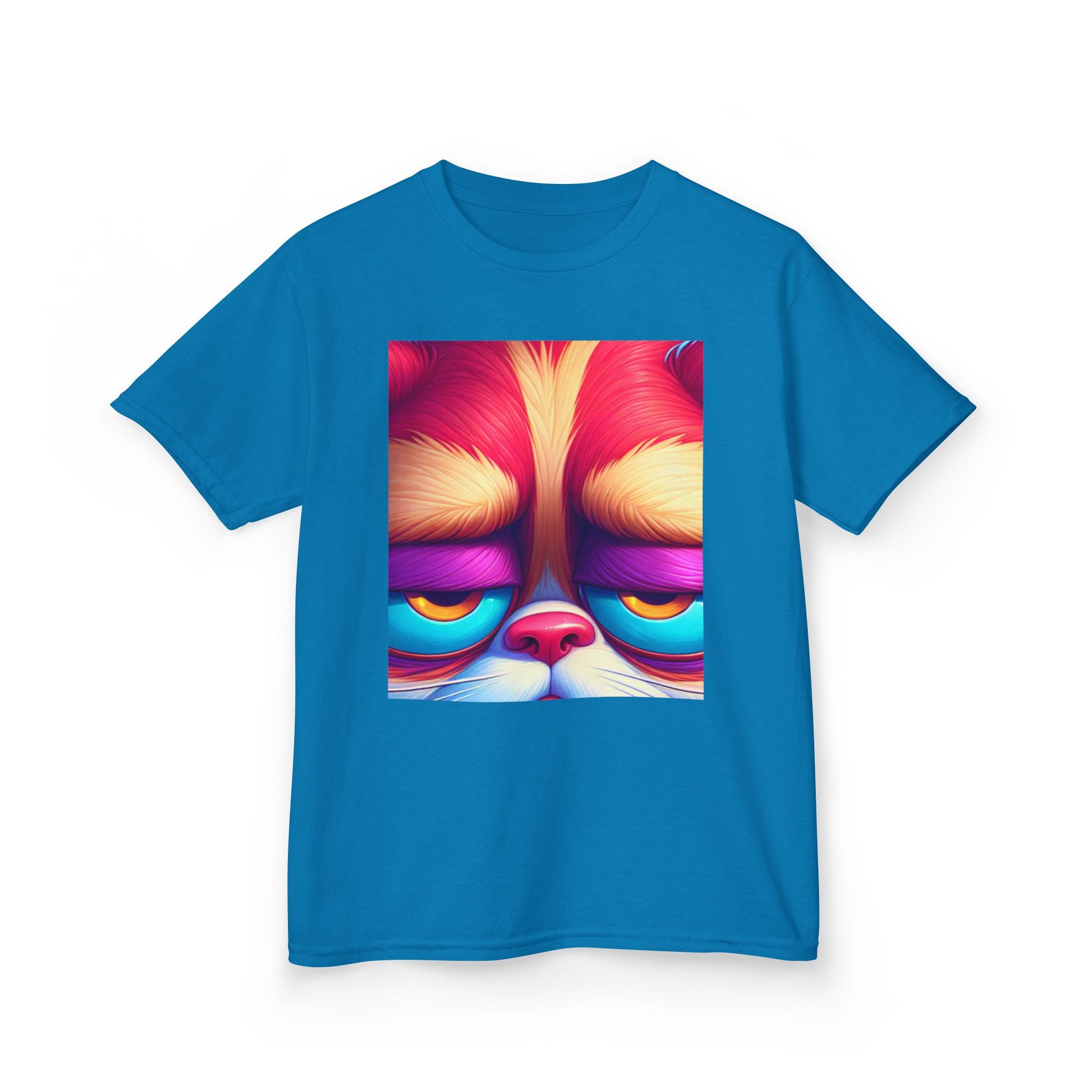 Colorful Grumpy Cat Kids Tee