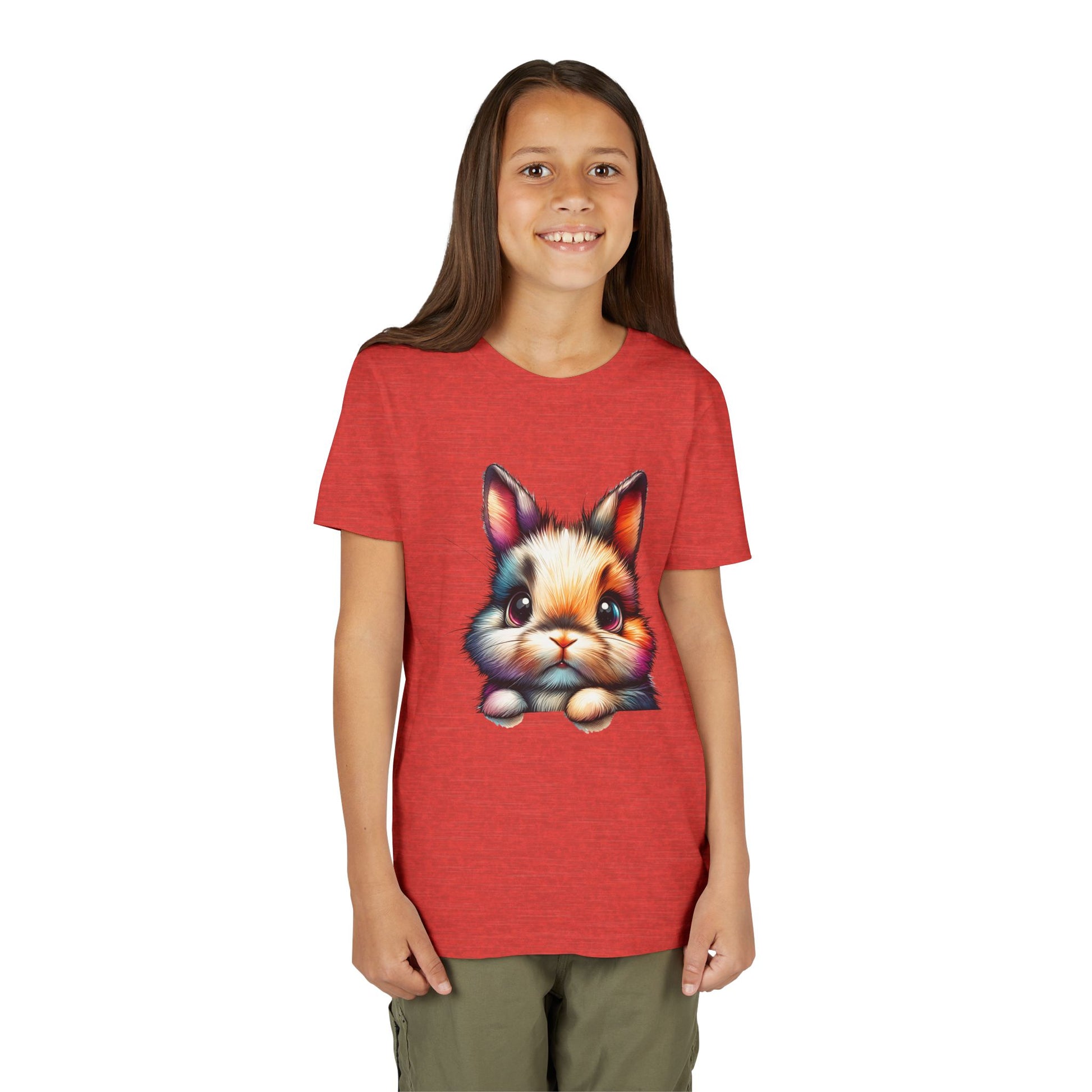 Colorful Bunny Youth Short Sleeve Tee