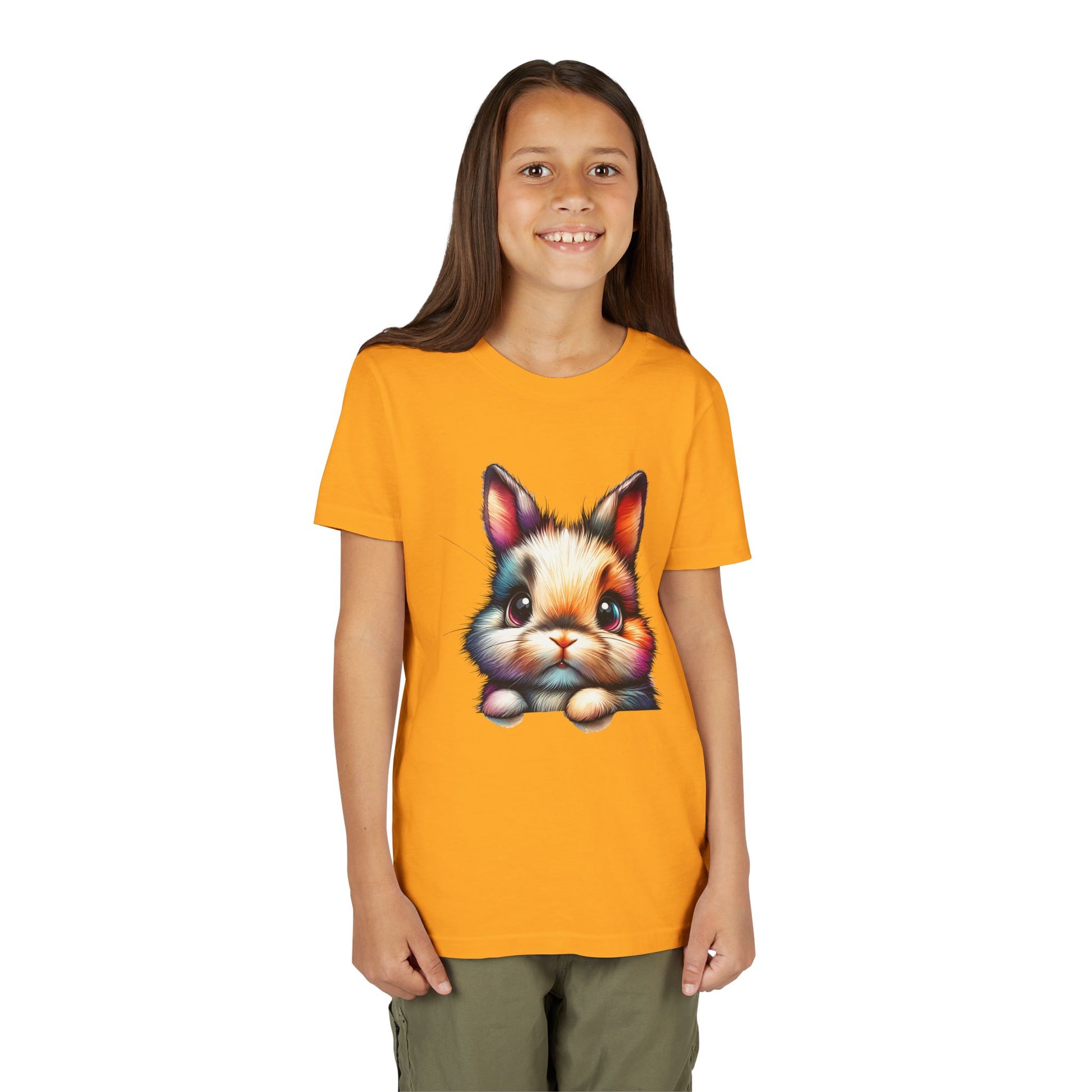 Colorful Bunny Youth Short Sleeve Tee