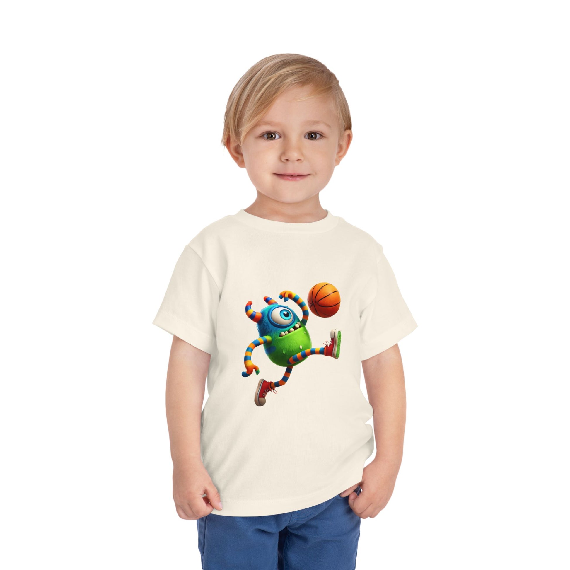 Playful Monster Toddler Tee, Fun Kids Shirt