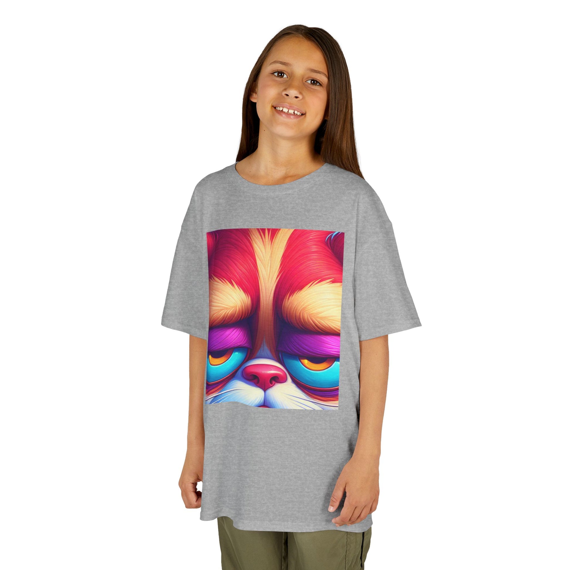 Colorful Grumpy Cat Kids Tee