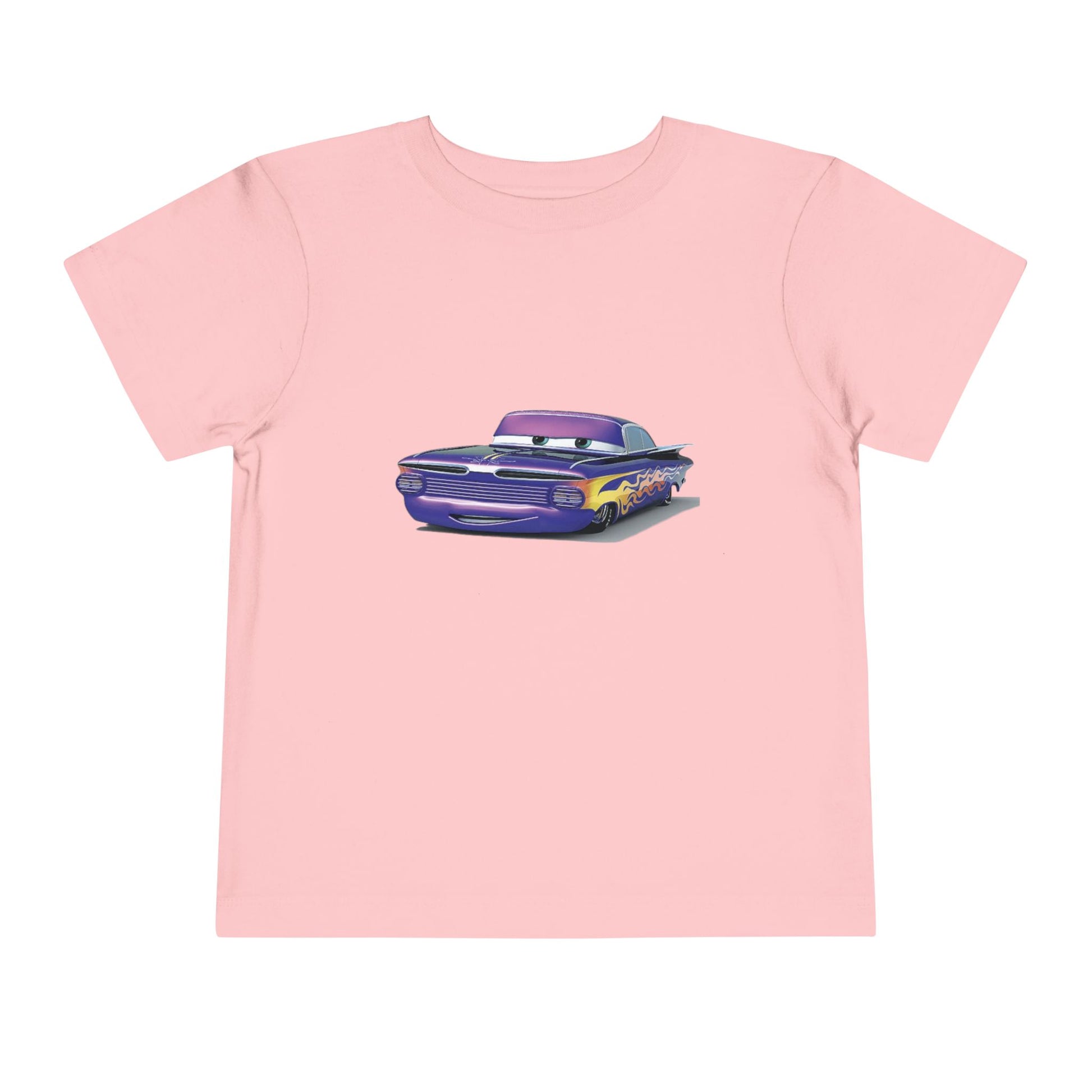 Toddler Short Sleeve Tee Featuring Fun Car Design