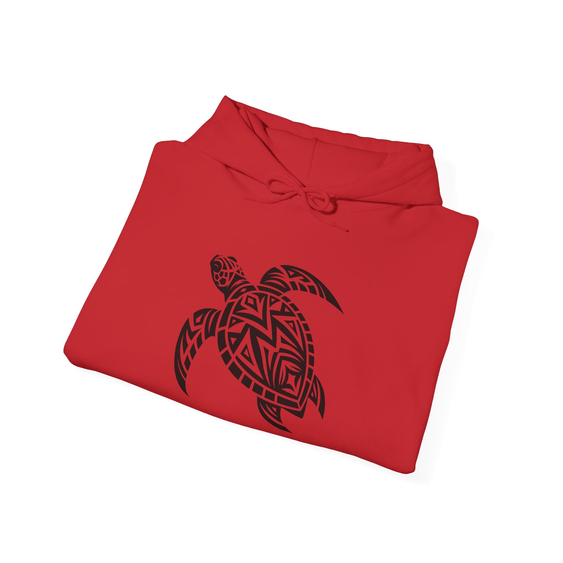 Tribal Sea Turtle Hoodie – Bold Island Spirit on White Pullover