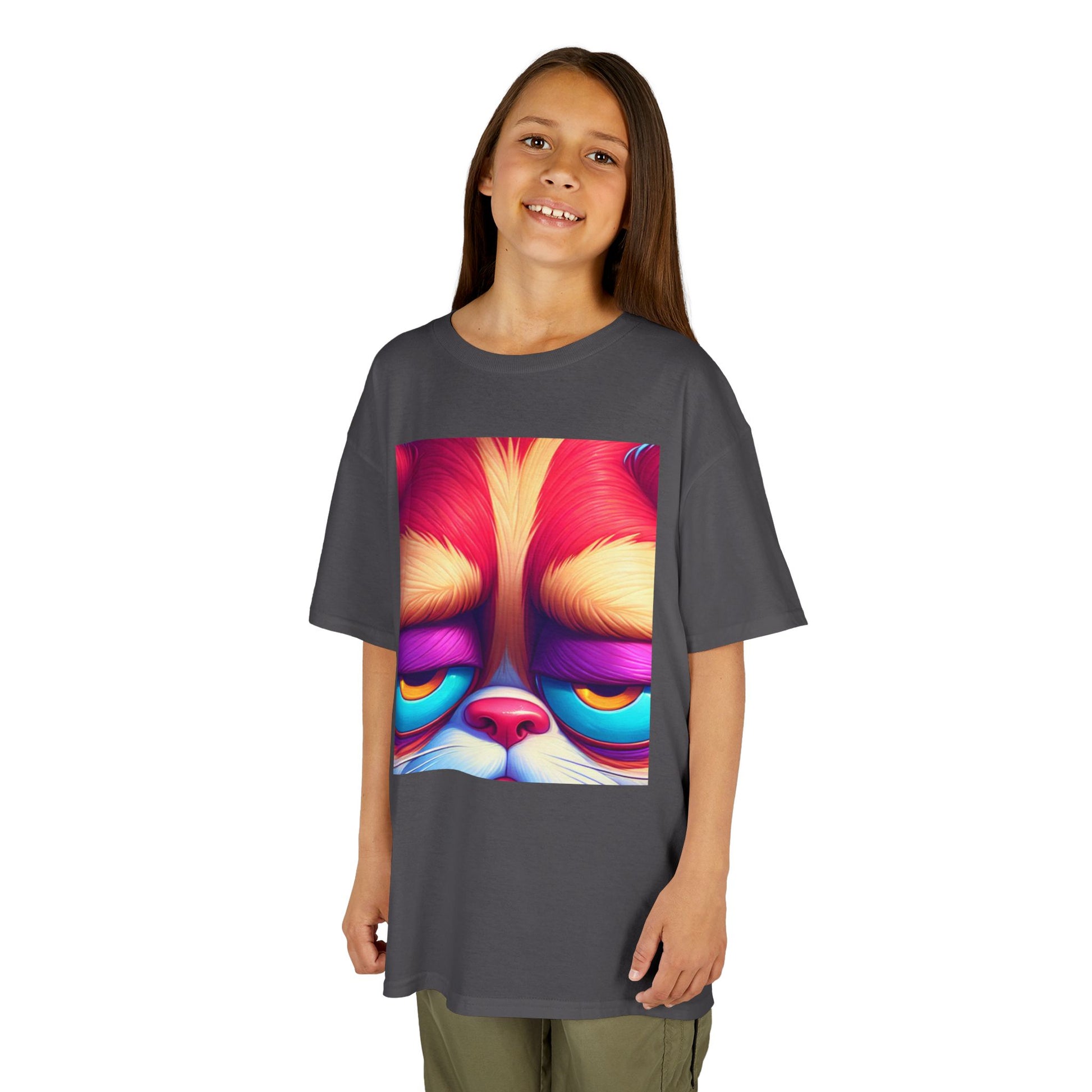 Colorful Grumpy Cat Kids Tee