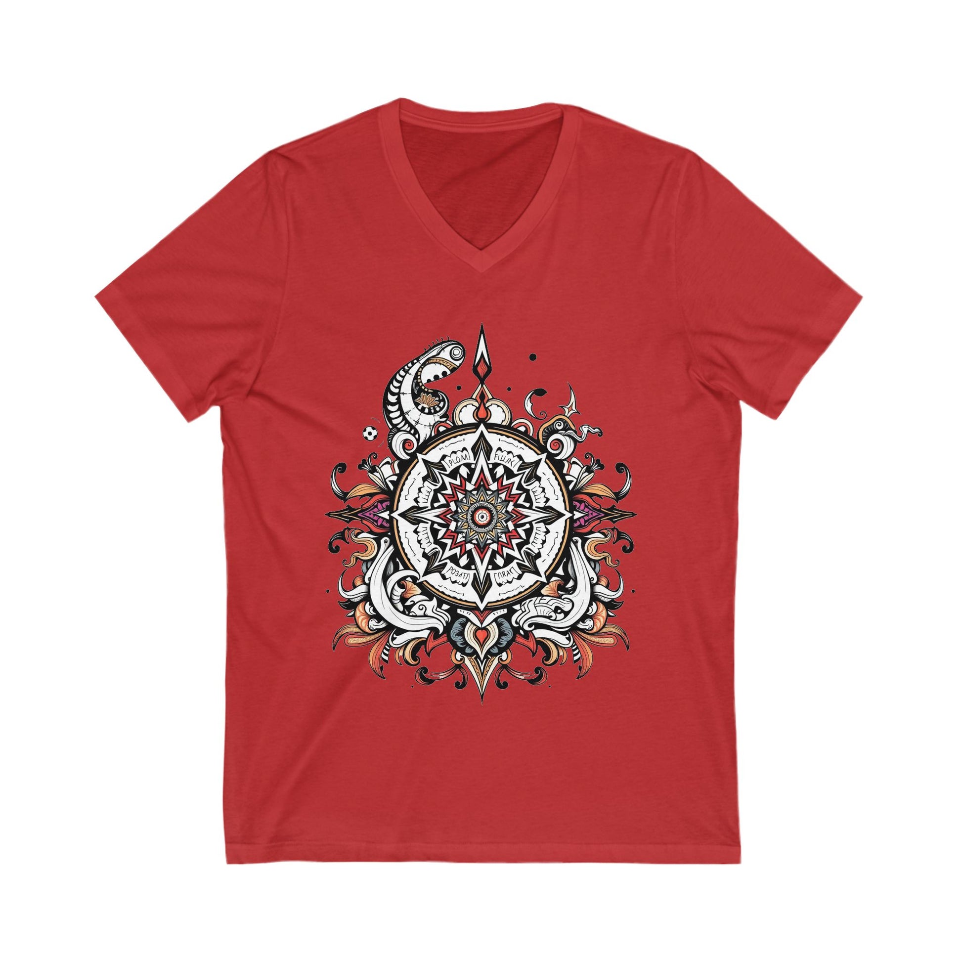 Colorful Mandala V-Neck