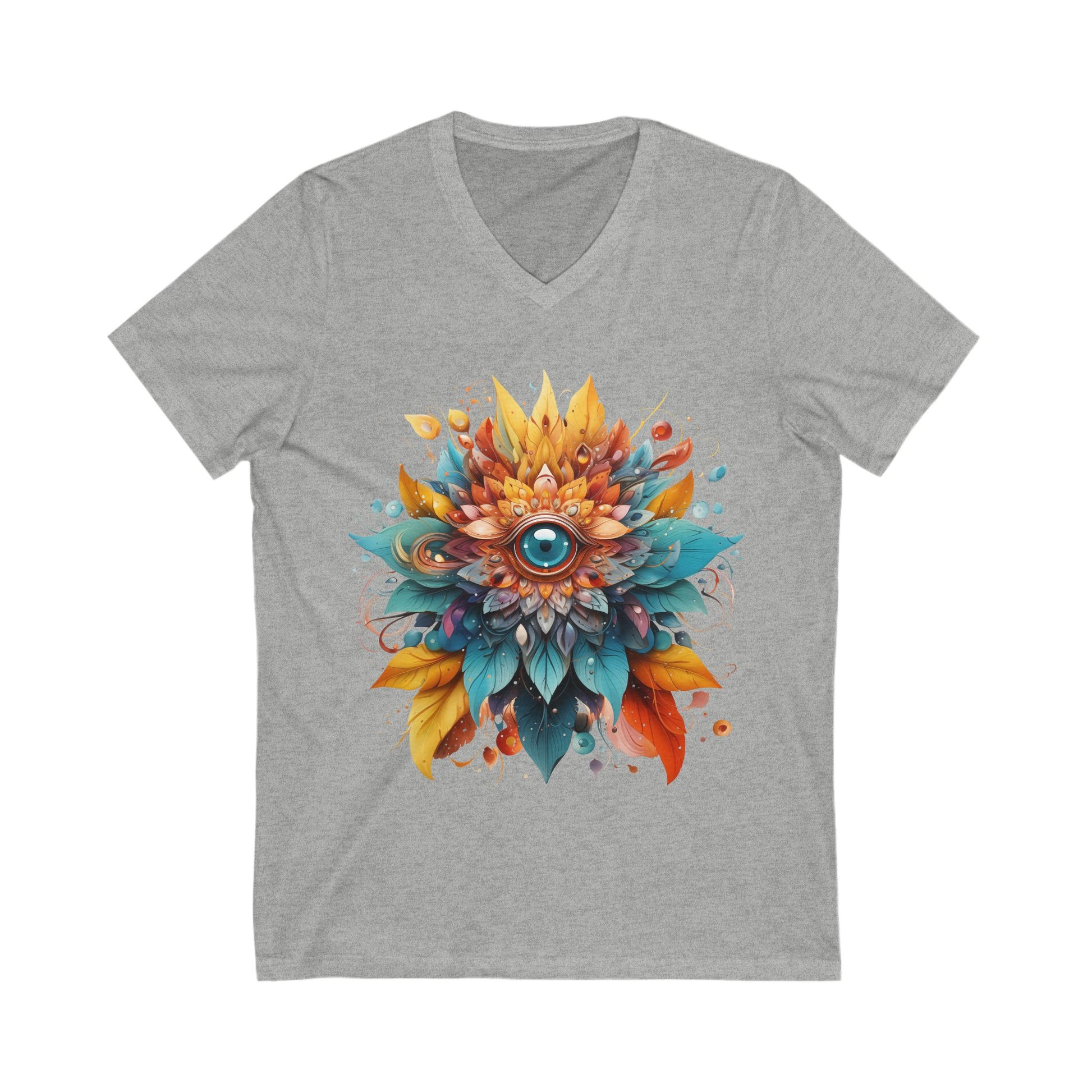 Bohemian Mandala Floral V-Neck