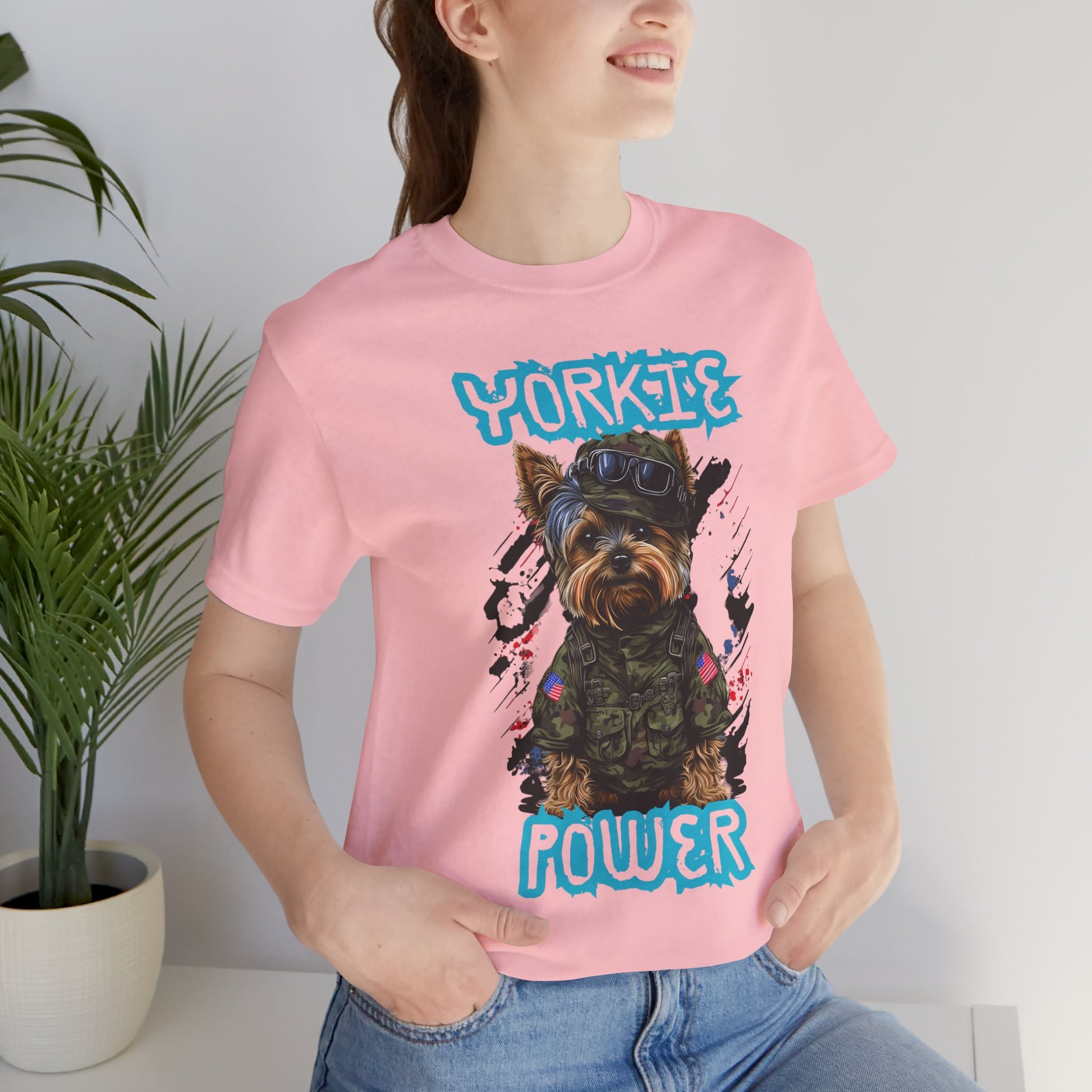 Yorkie Power Unisex Tee