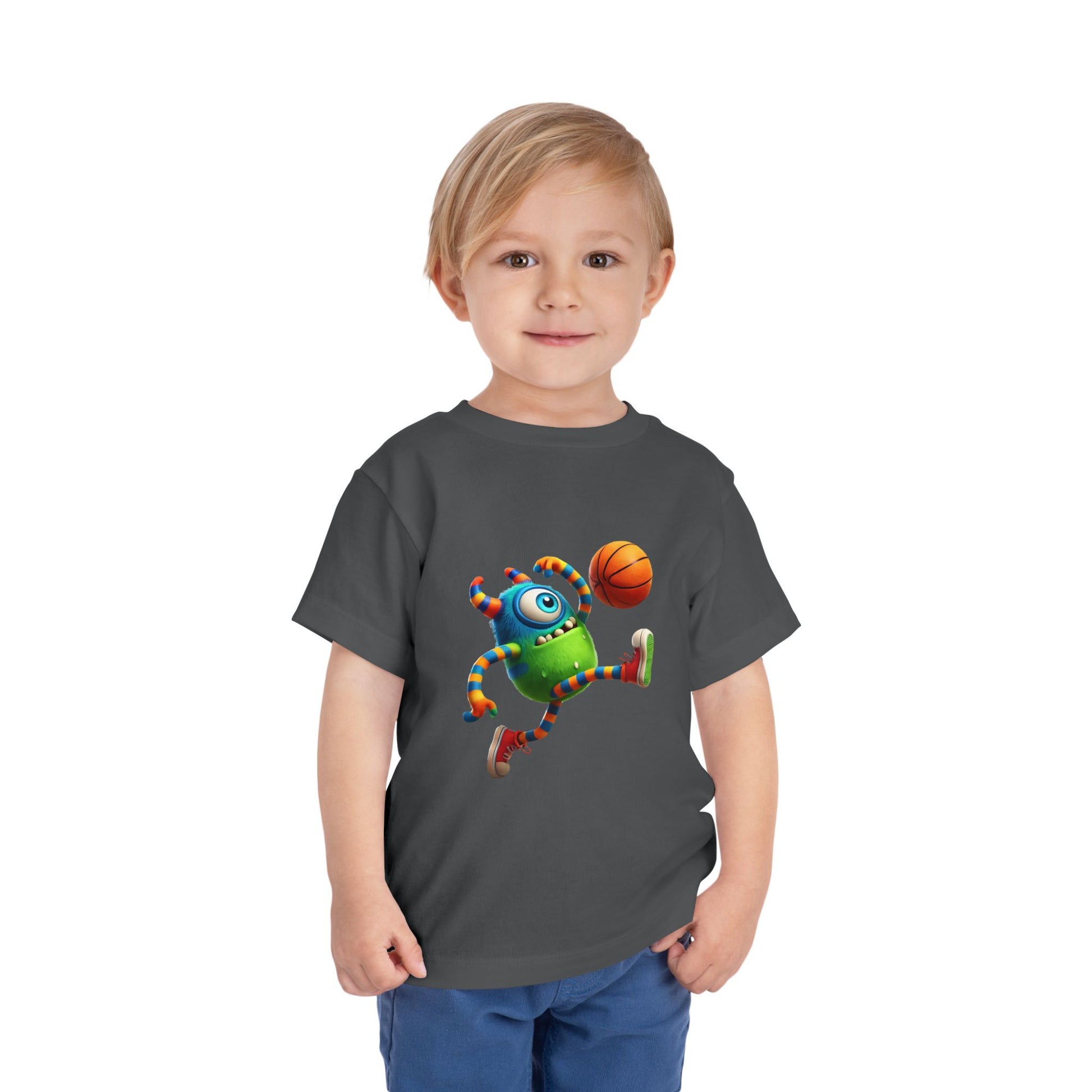 Playful Monster Toddler Tee, Fun Kids Shirt