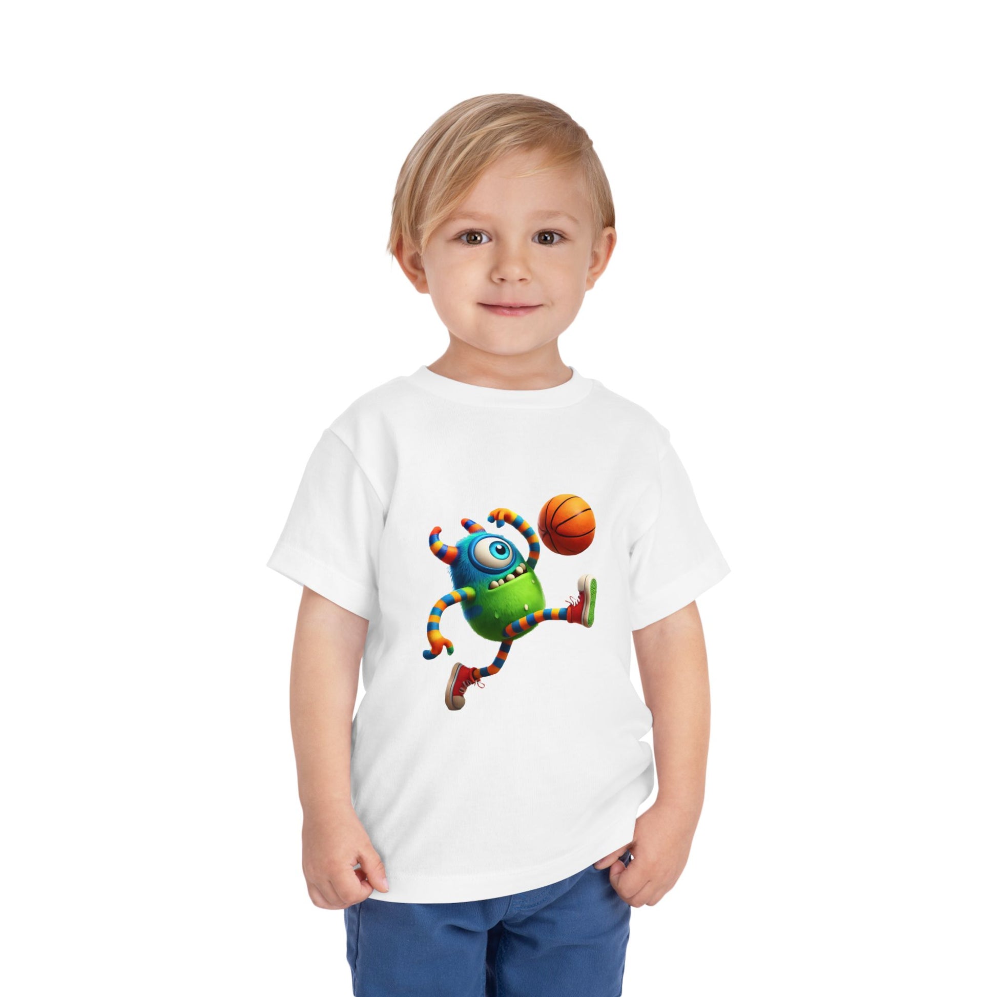 Playful Monster Toddler Tee, Fun Kids Shirt