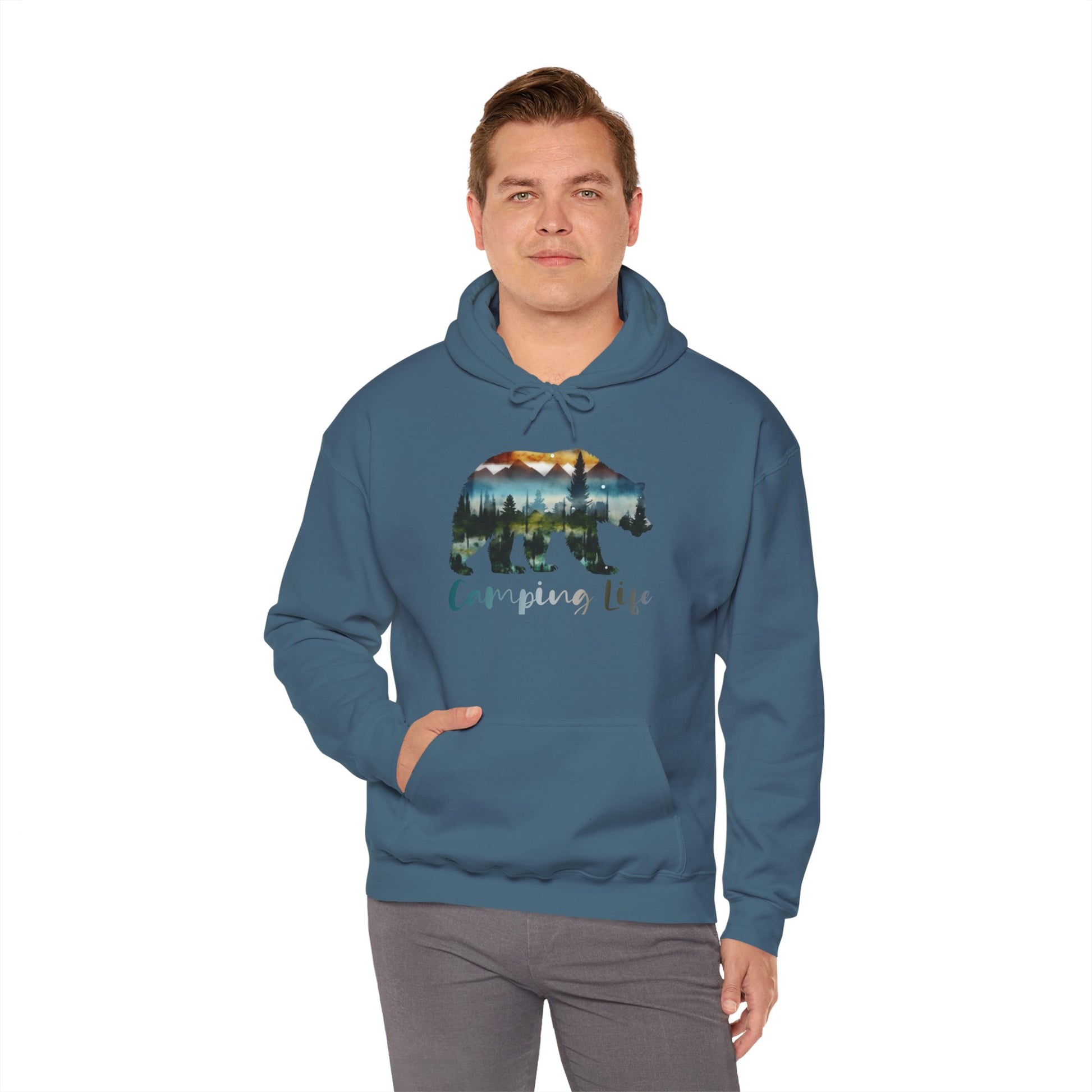 Camping Life Bear Hoodie