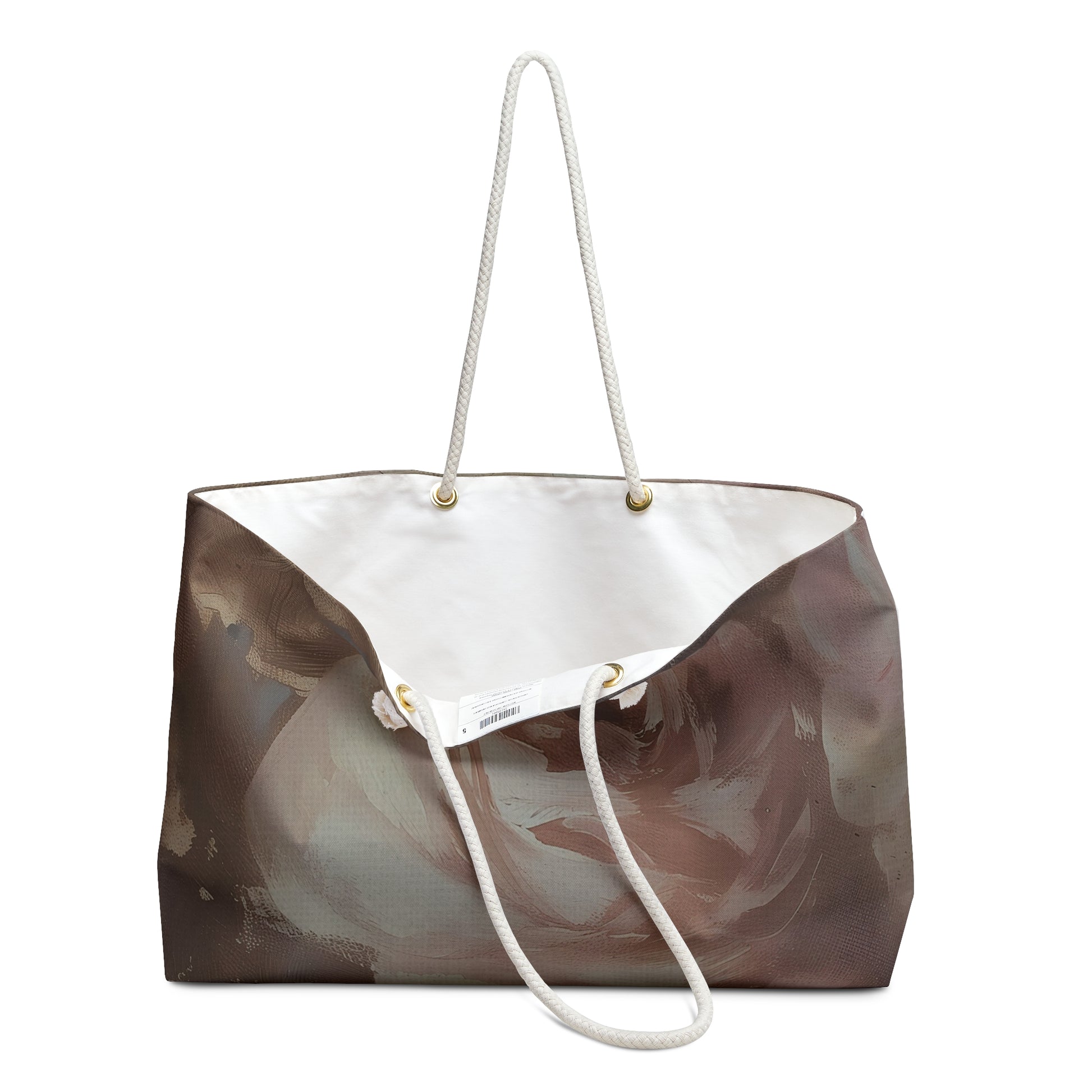 Vintage Rose Weekender Bag – Romantic Painterly Floral Tote for Chic Travel and Everyday Style