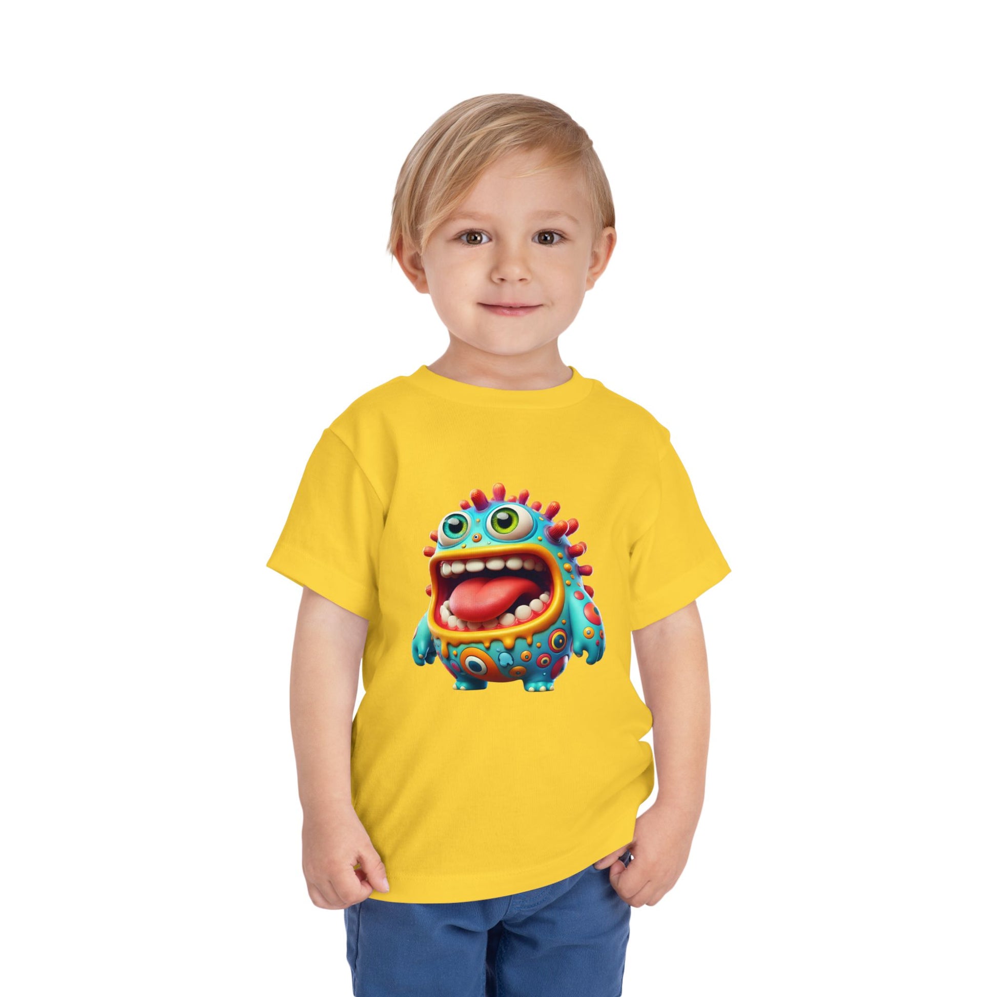 Colorful Toddler Tee with Fun Monster Design