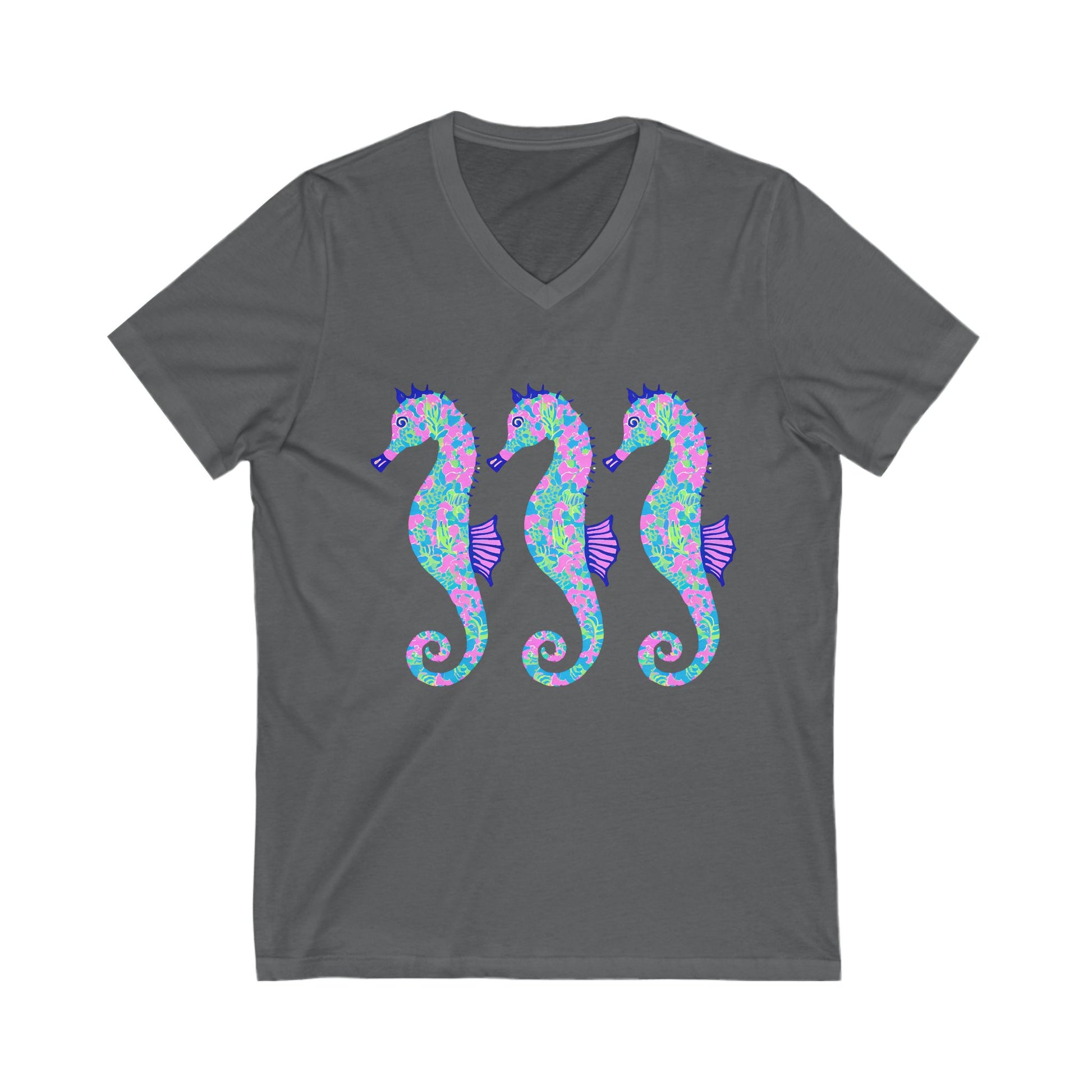 Playful Seahorses V-Neck