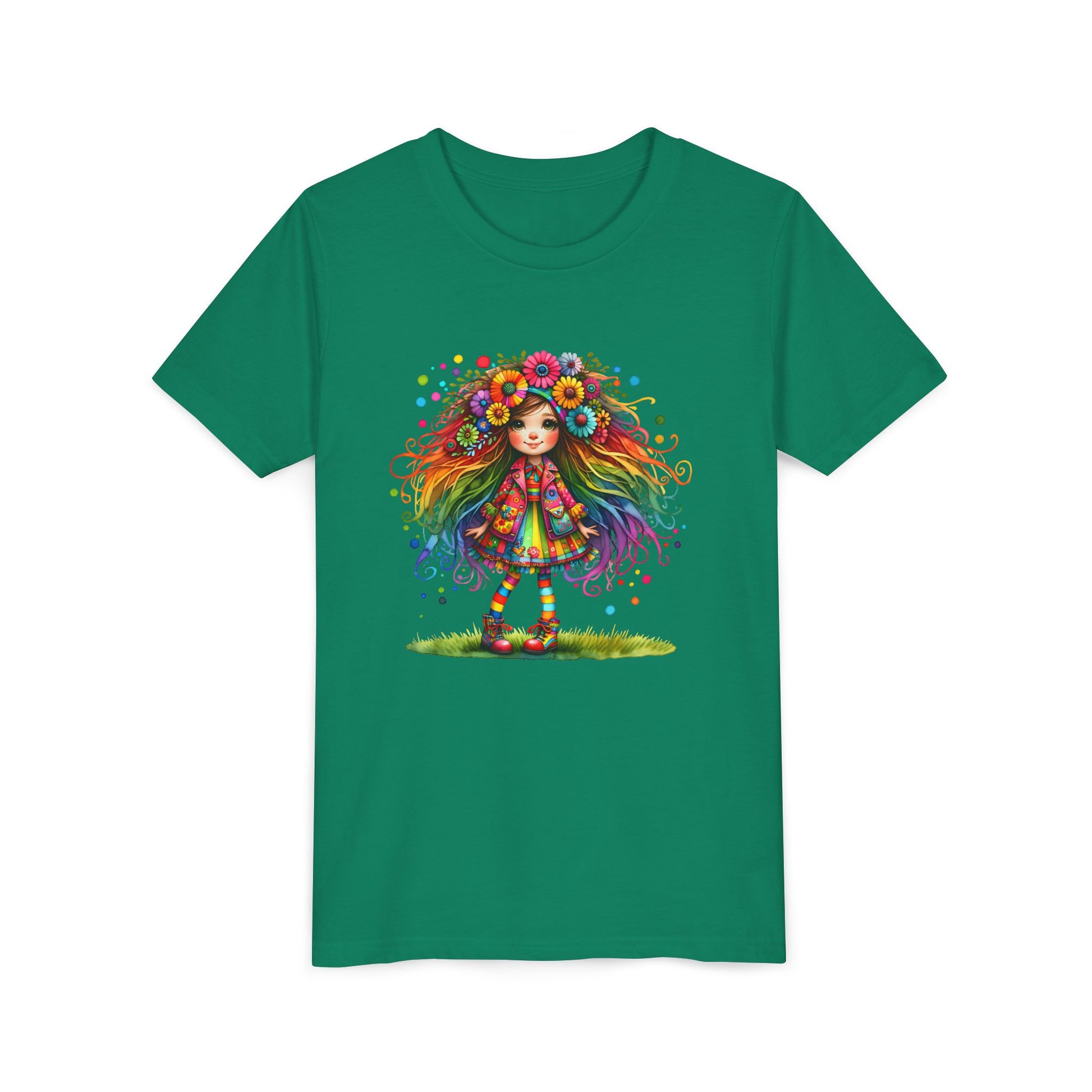 Whimsical Flower Child Youth Tee