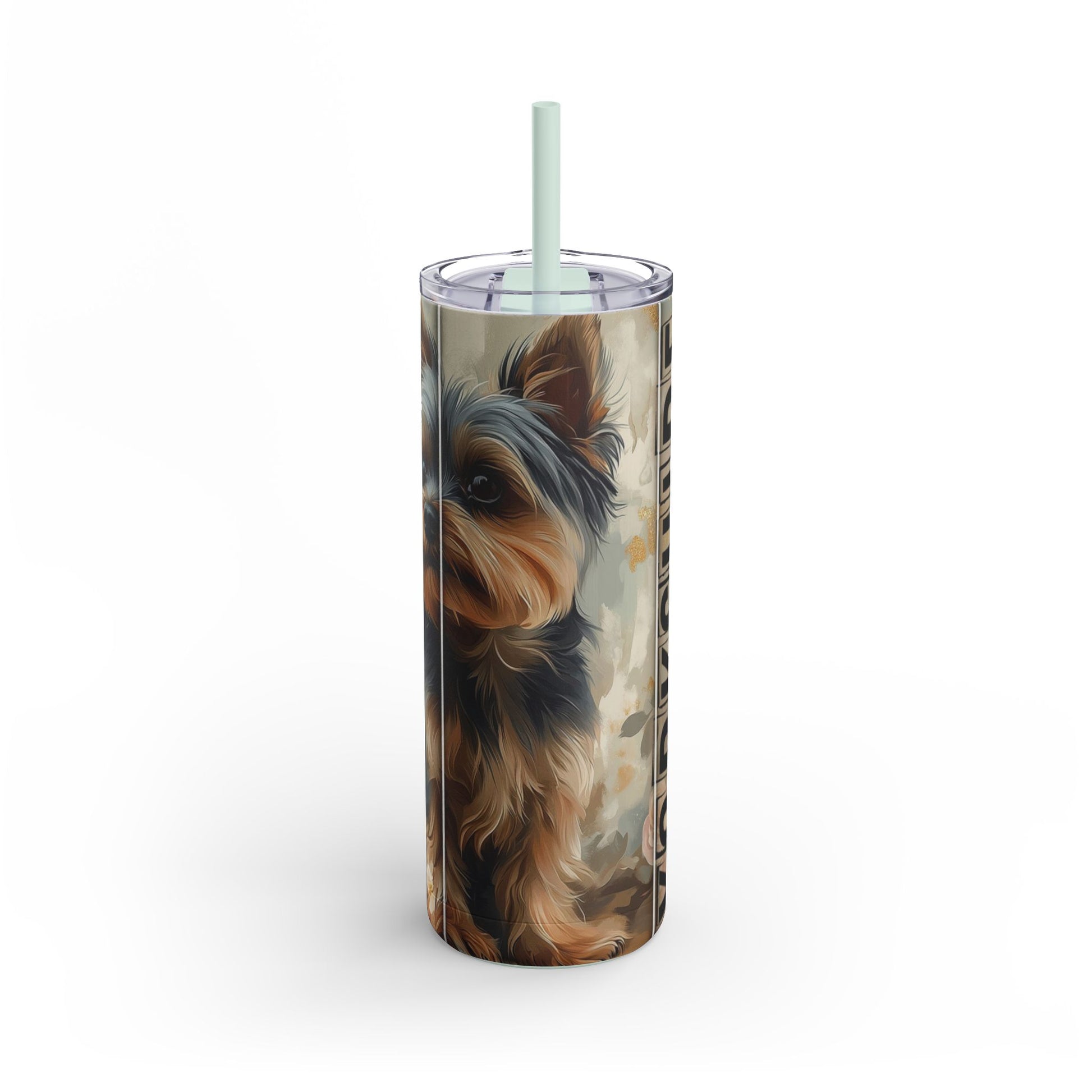 Yorkie Love Skinny Tumbler, 20oz