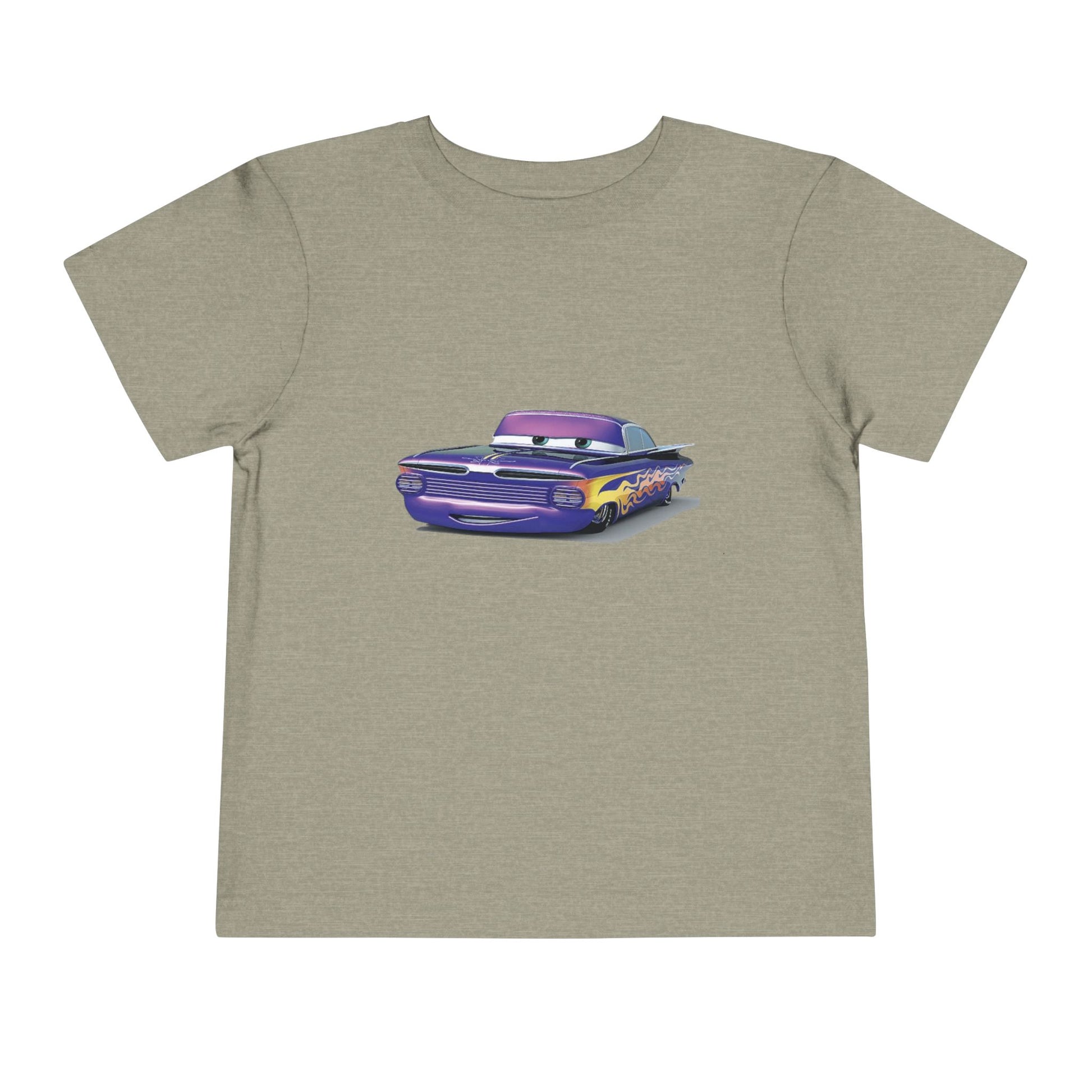 Toddler Short Sleeve Tee Featuring Fun Car Design