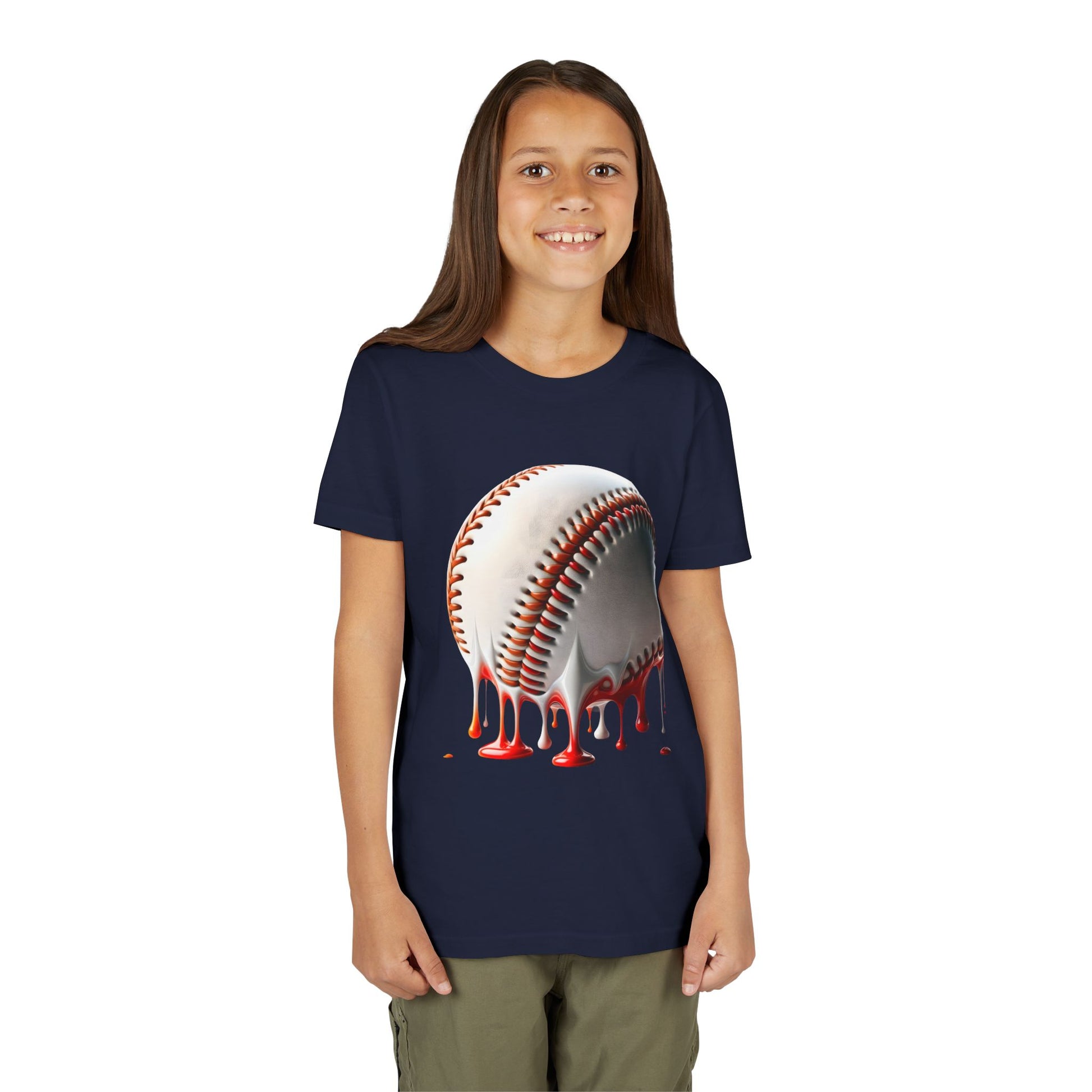 Youth Baseball Inspired Dripping Tee