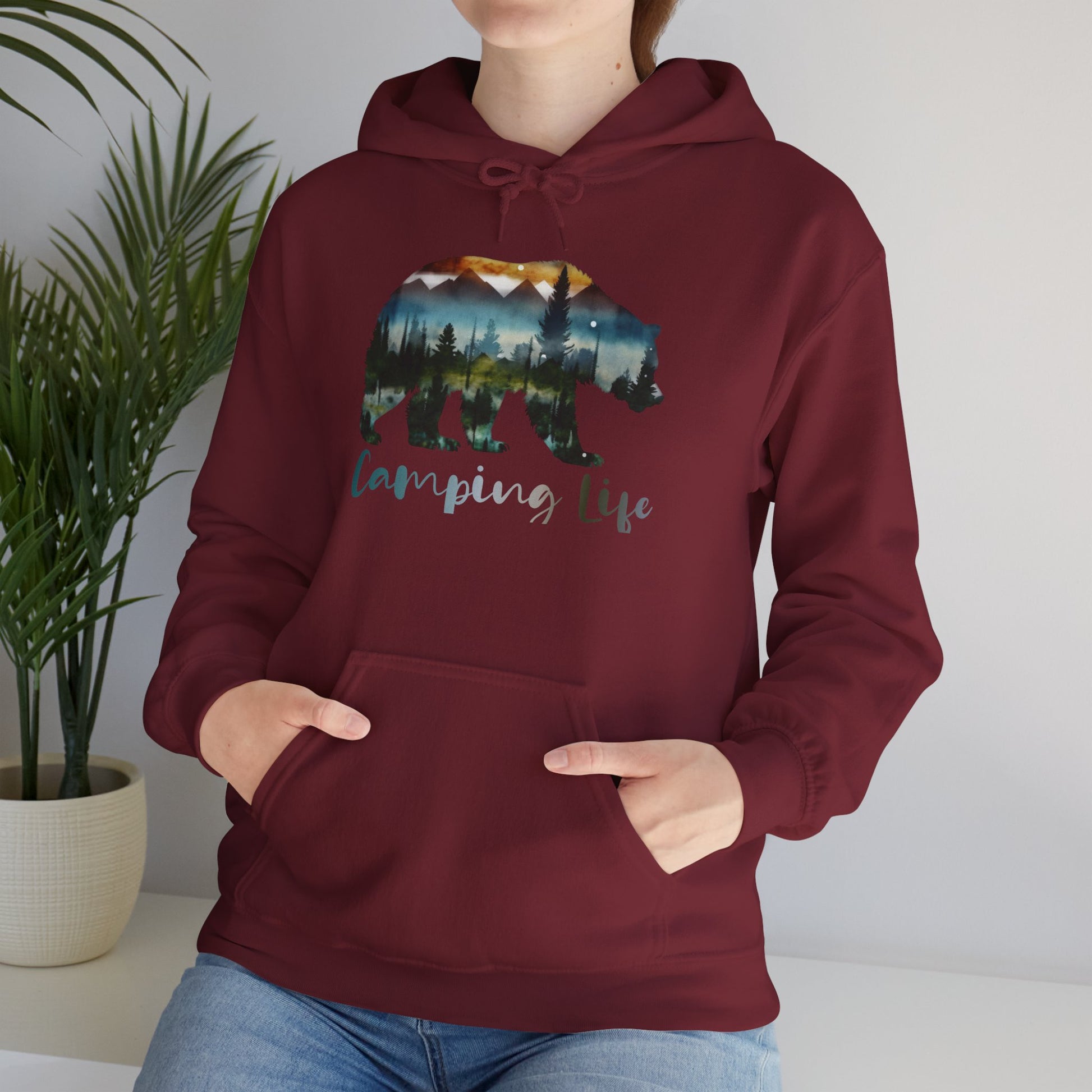 Camping Life Bear Hoodie