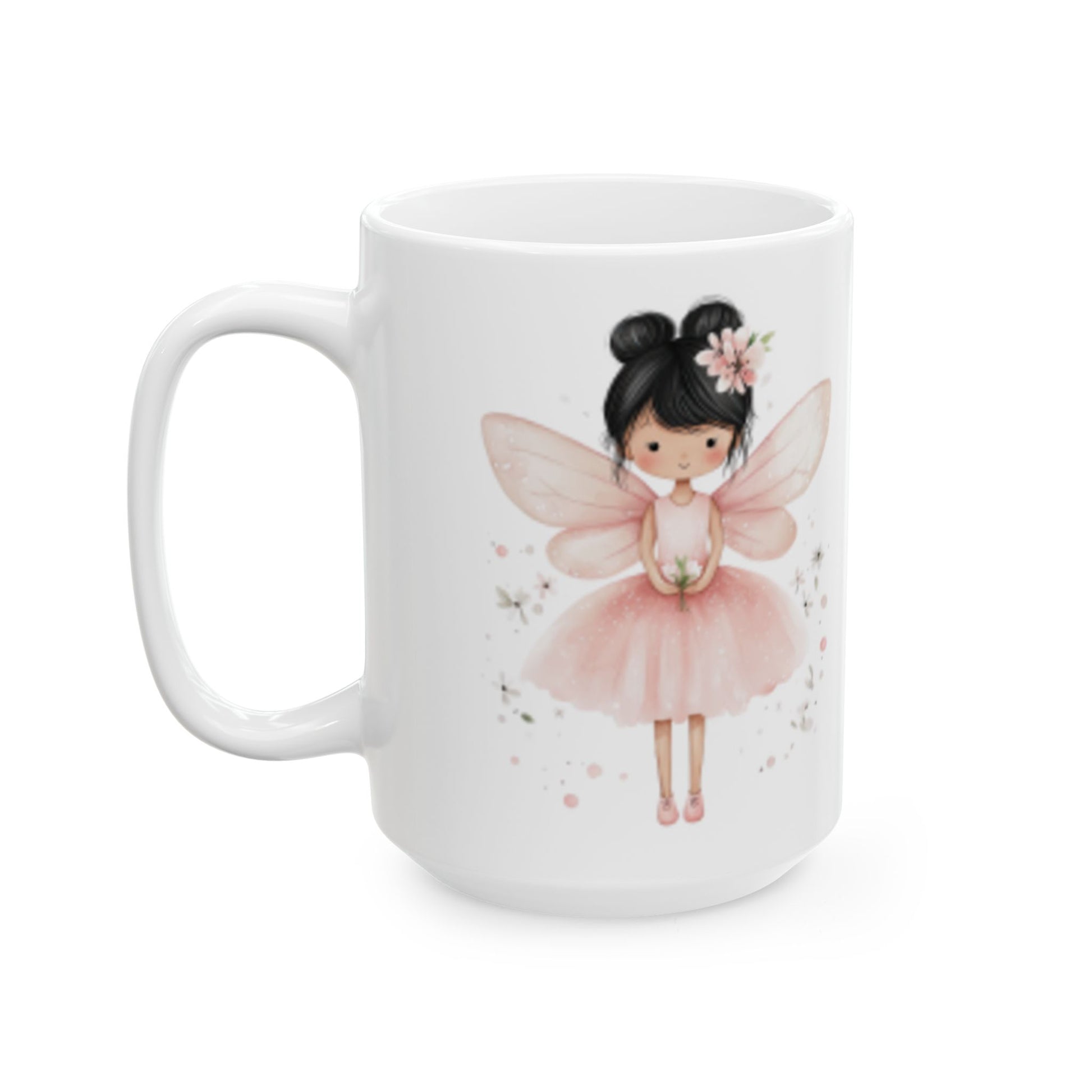 Whimsical Fairy Ceramic Mug - 11oz & 15oz - Perfect for Gifts and Cozy Mornings