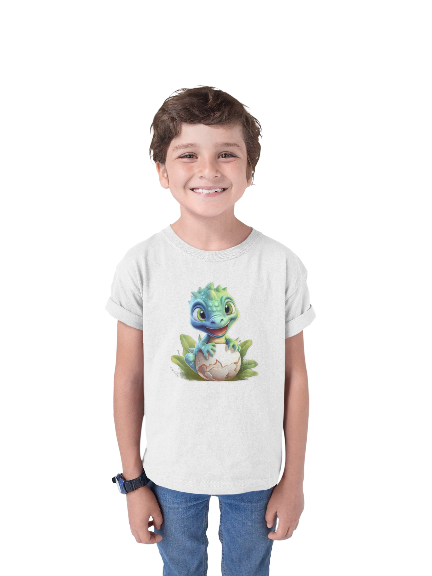 Baby Dinosaur Hatchling Kids’ T-Shirt – Cute Cartoon Dino Tee