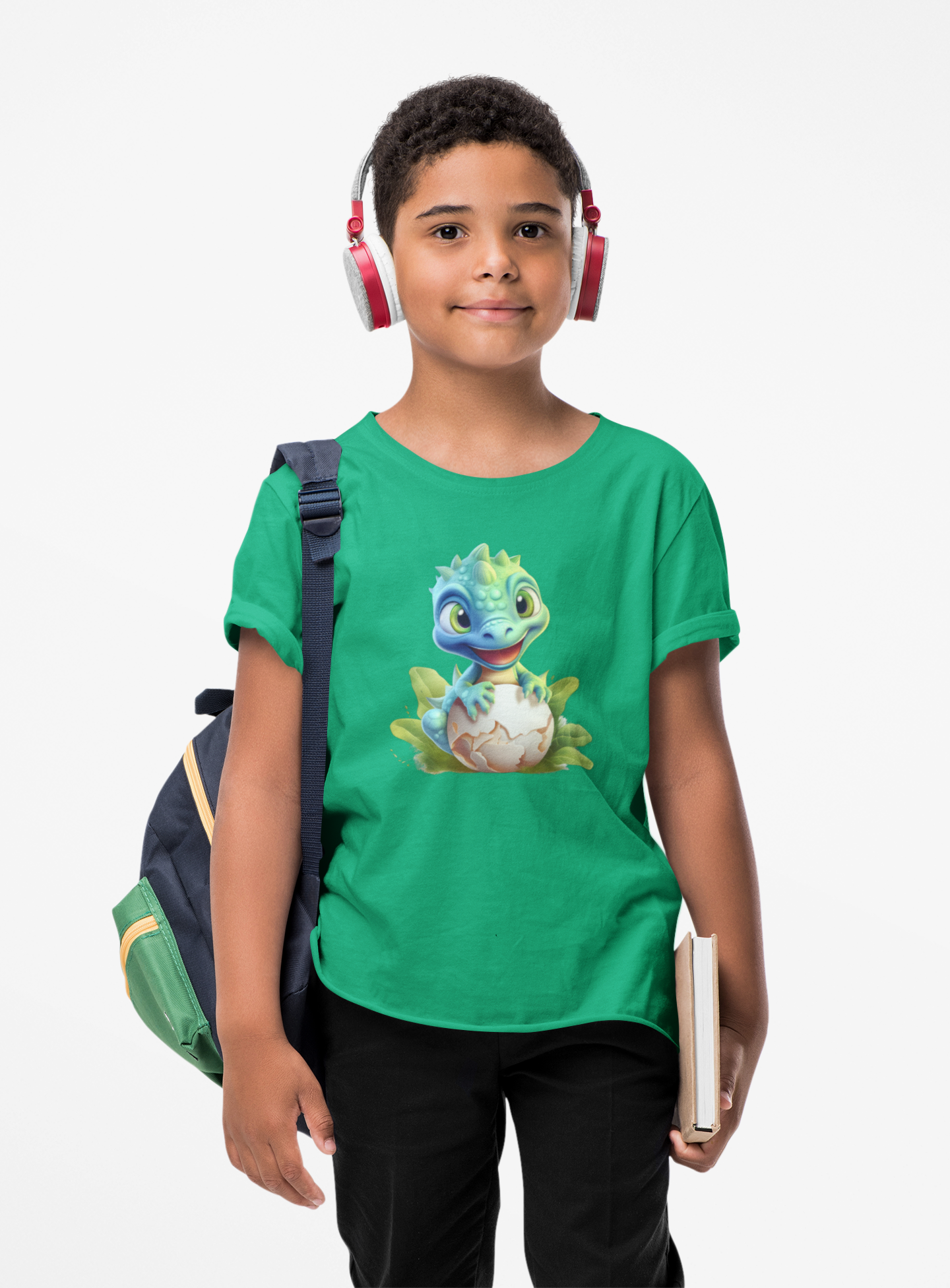 Baby Dinosaur Hatchling Kids’ T-Shirt – Cute Cartoon Dino Tee