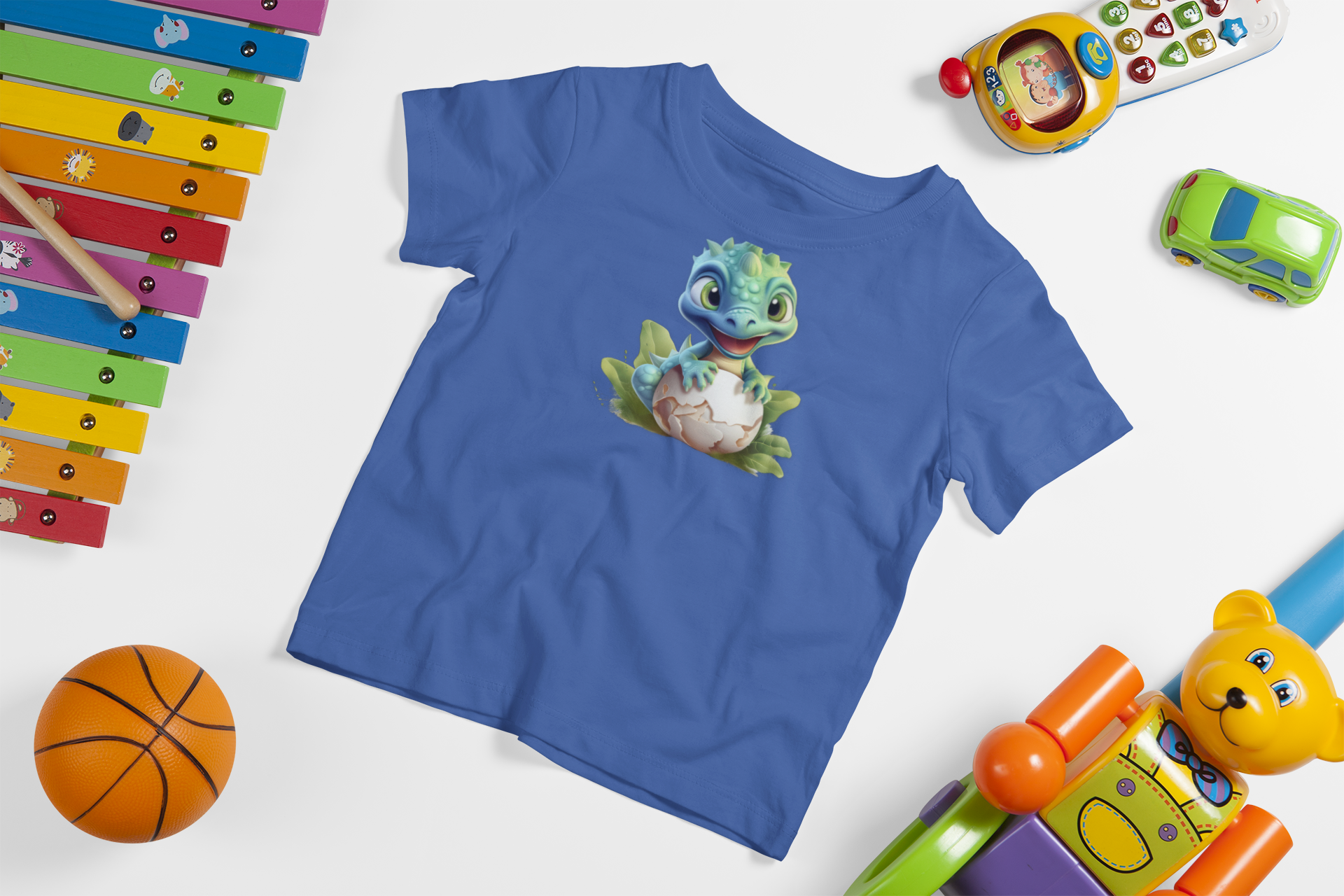 Baby Dinosaur Hatchling Kids’ T-Shirt – Cute Cartoon Dino Tee