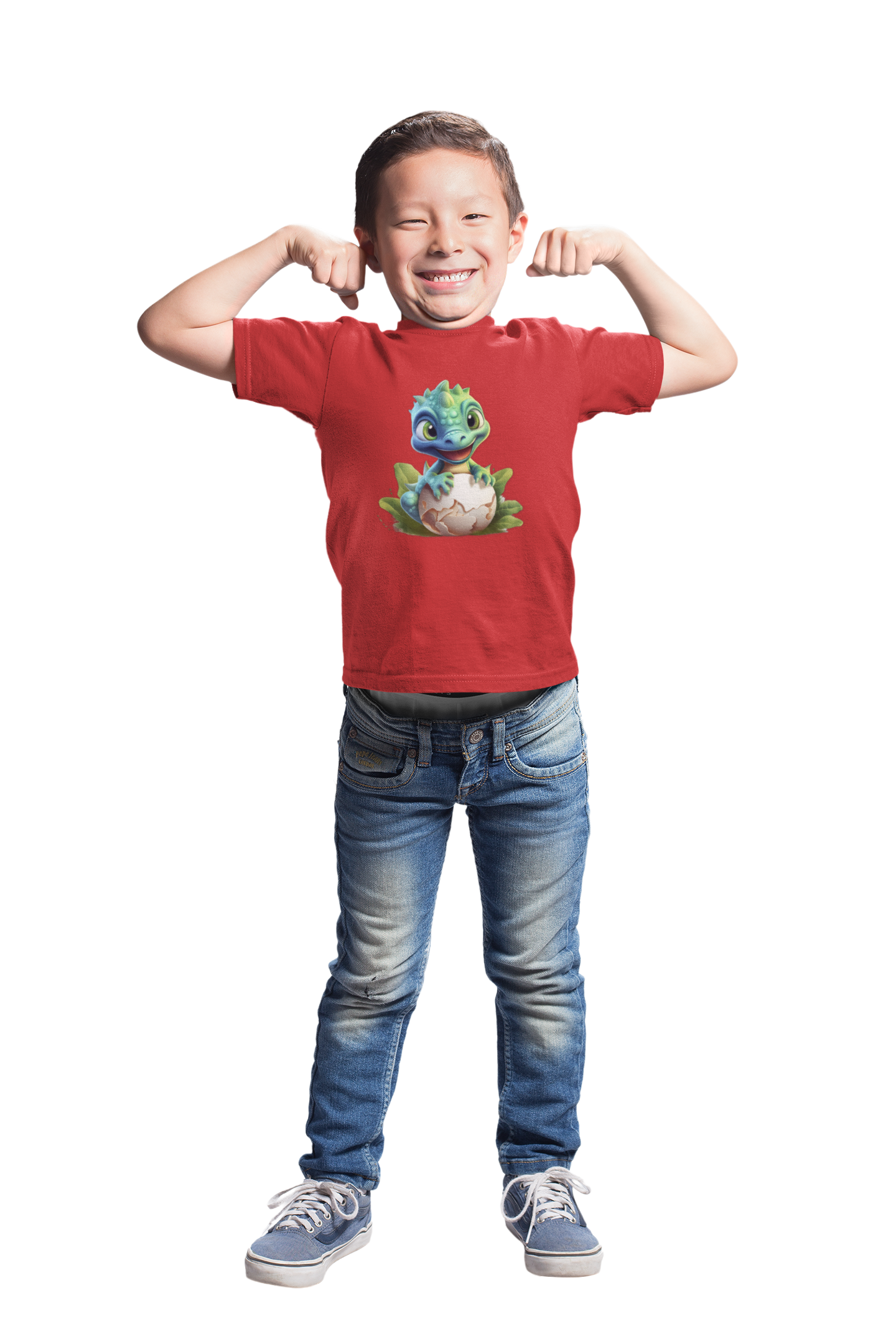 Baby Dinosaur Hatchling Kids’ T-Shirt – Cute Cartoon Dino Tee