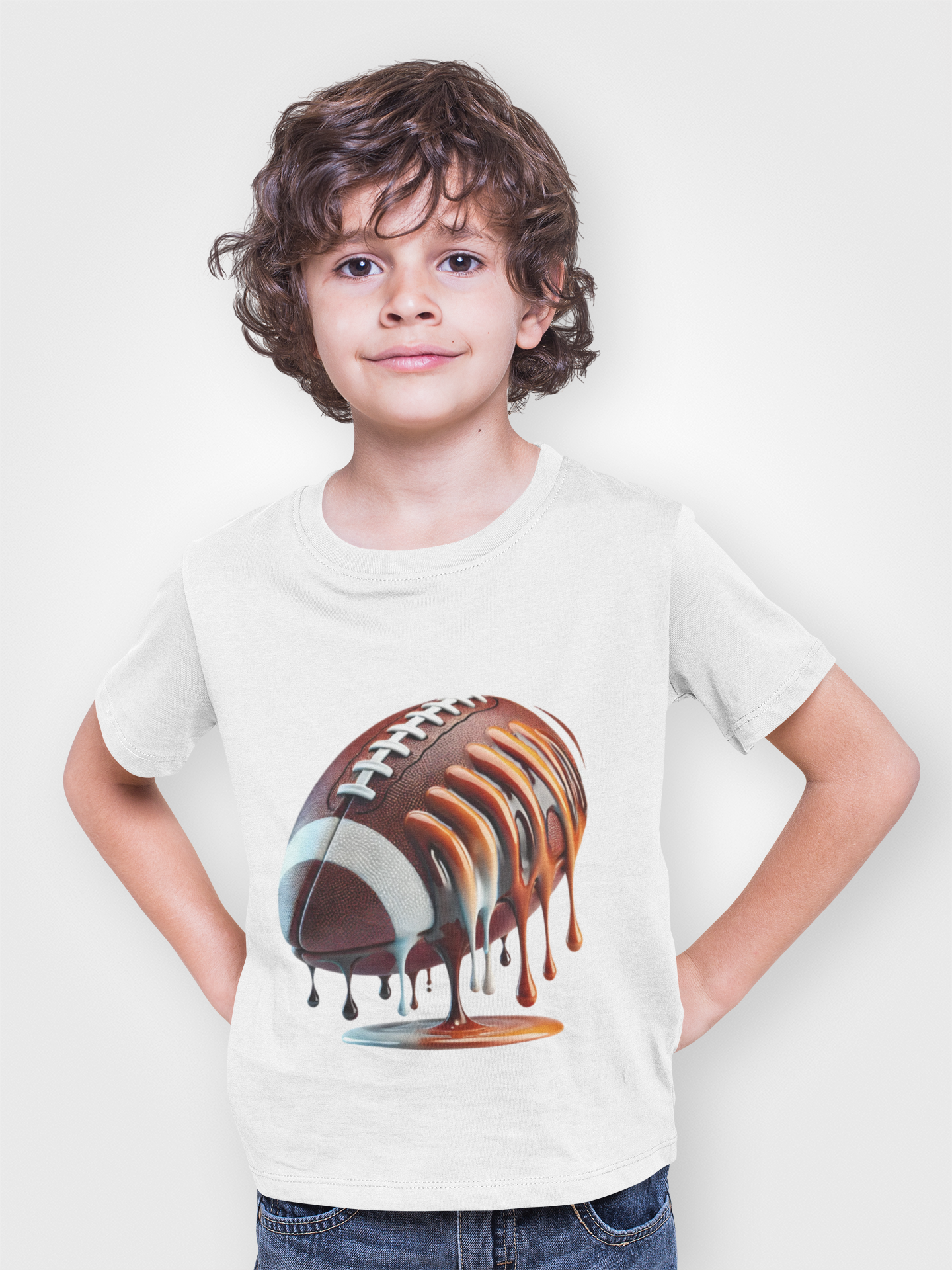 Dripping Football Youth Tee