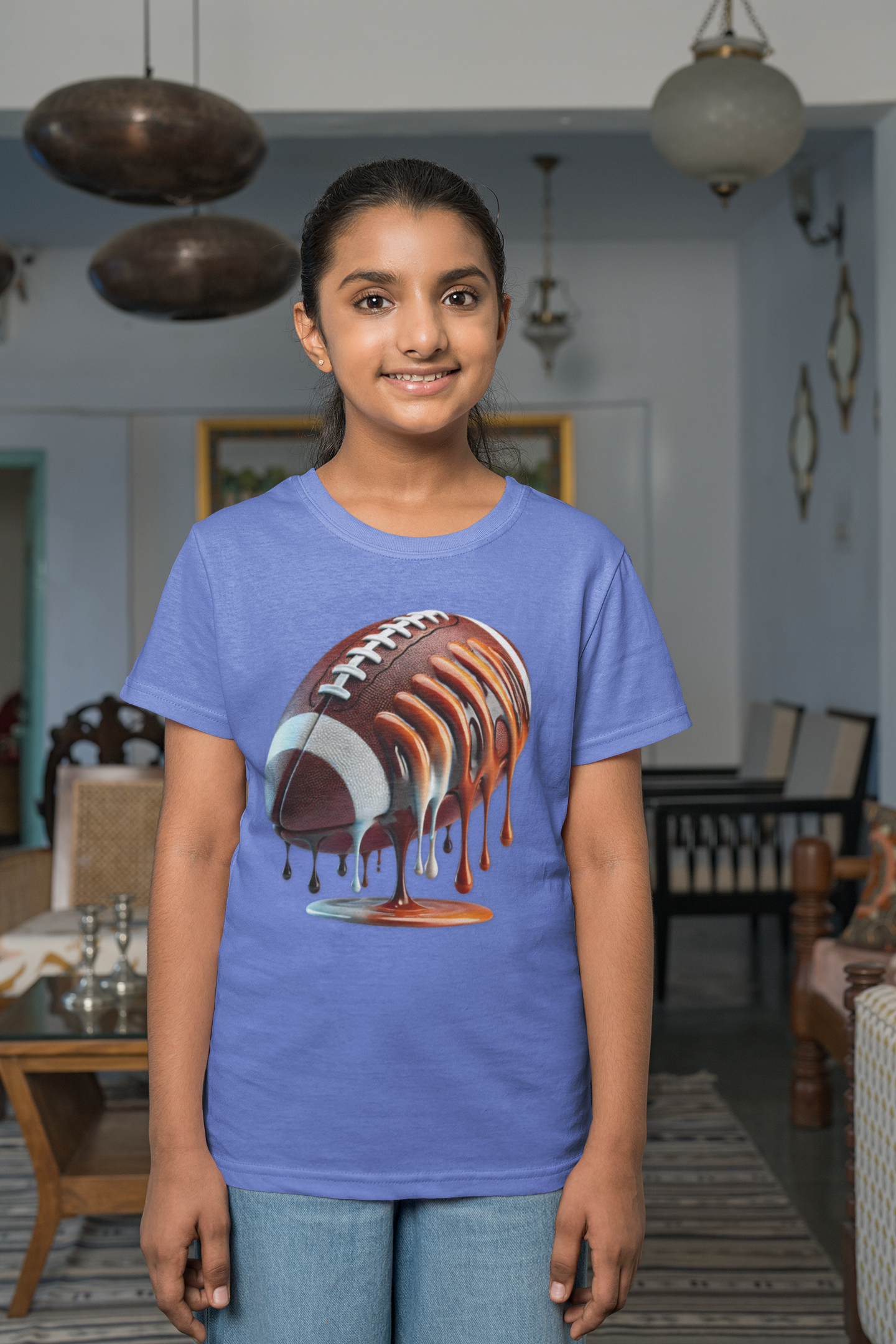 Dripping Football Youth Tee