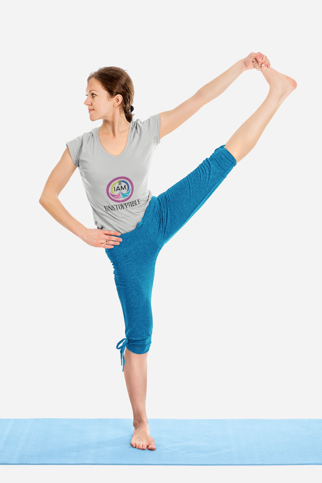 Unstoppable V-Neck Tee for Empowerment