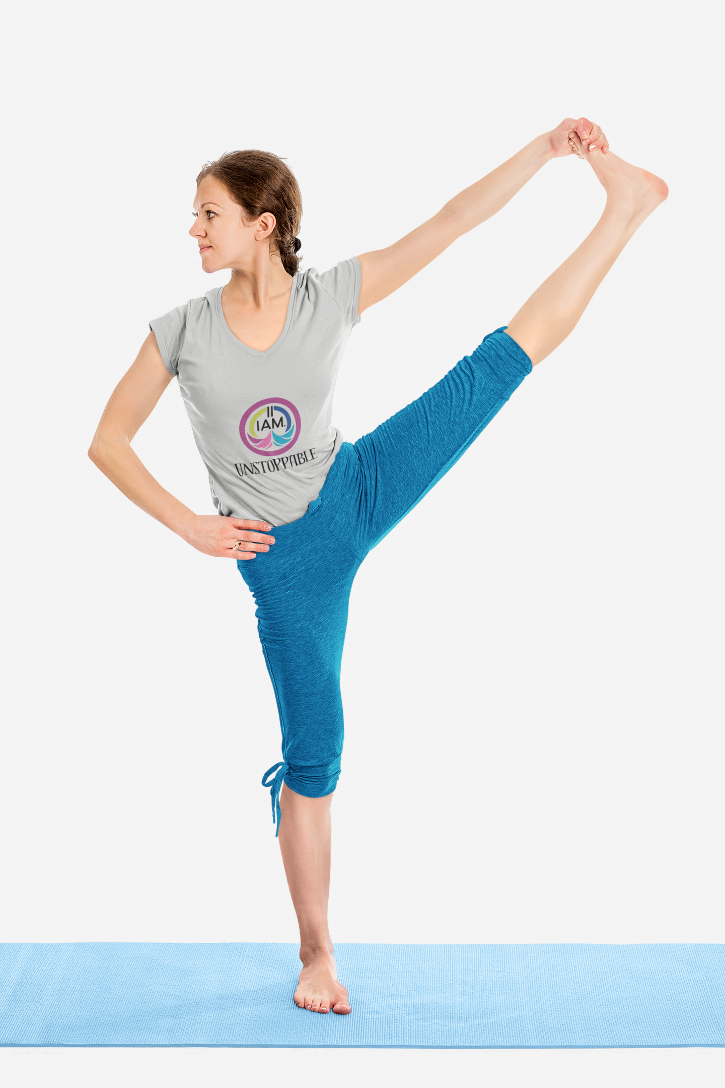 Unstoppable V-Neck Tee for Empowerment